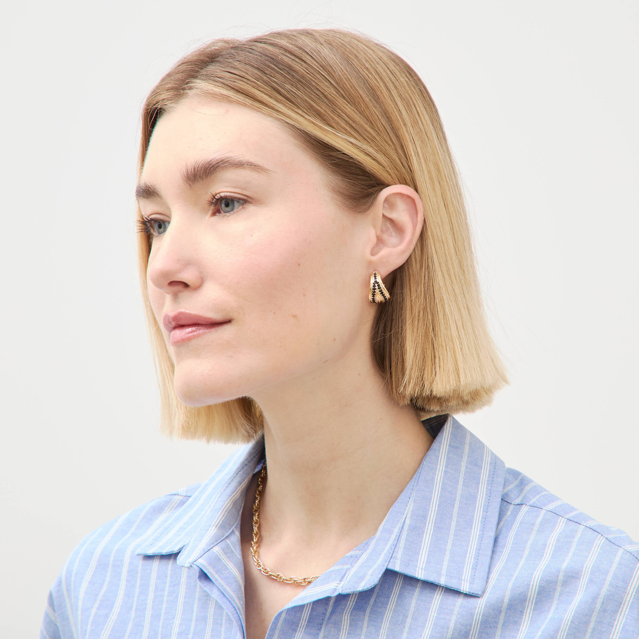 Boucles d'oreilles couleur or femme