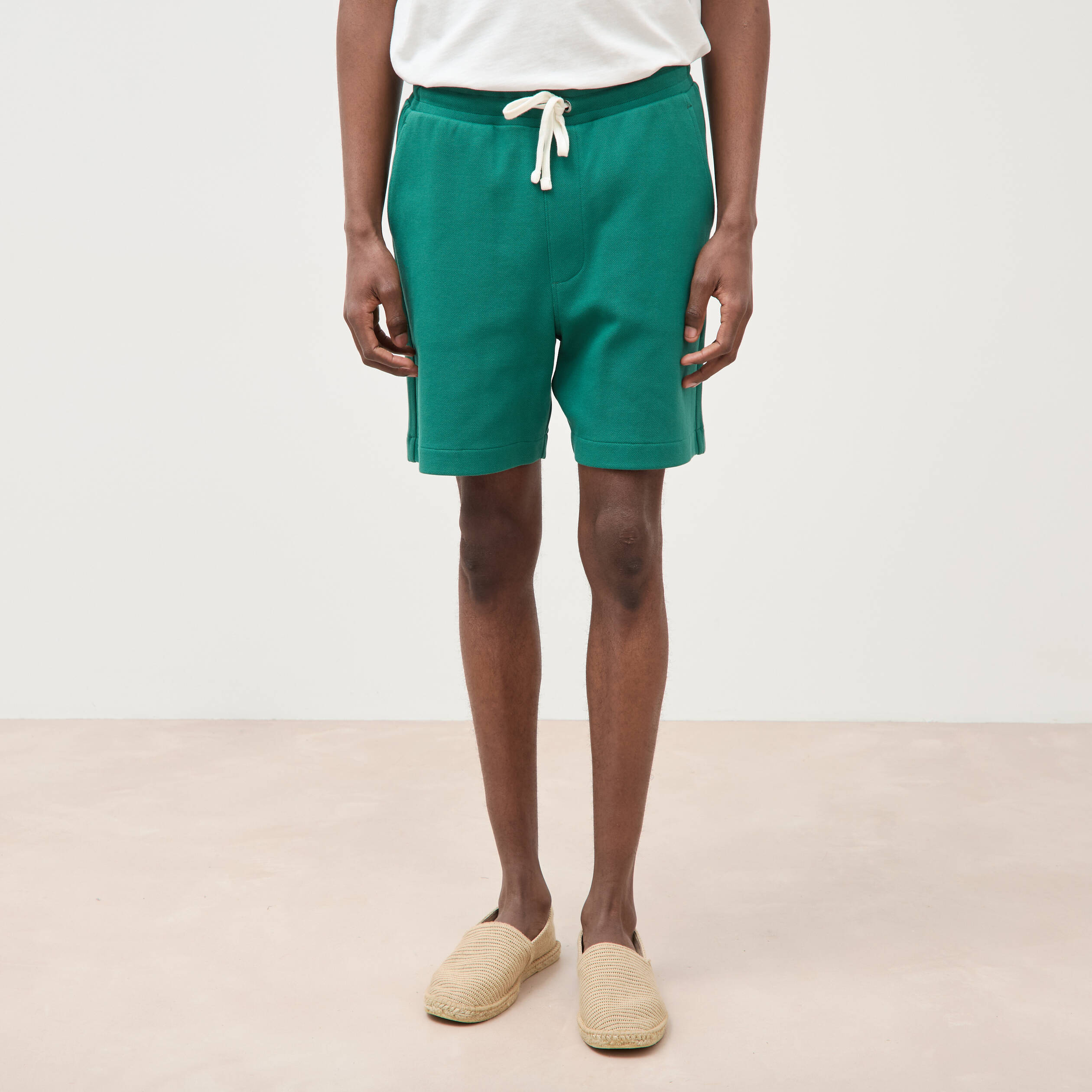 Bermuda vert &eacute;meraude homme