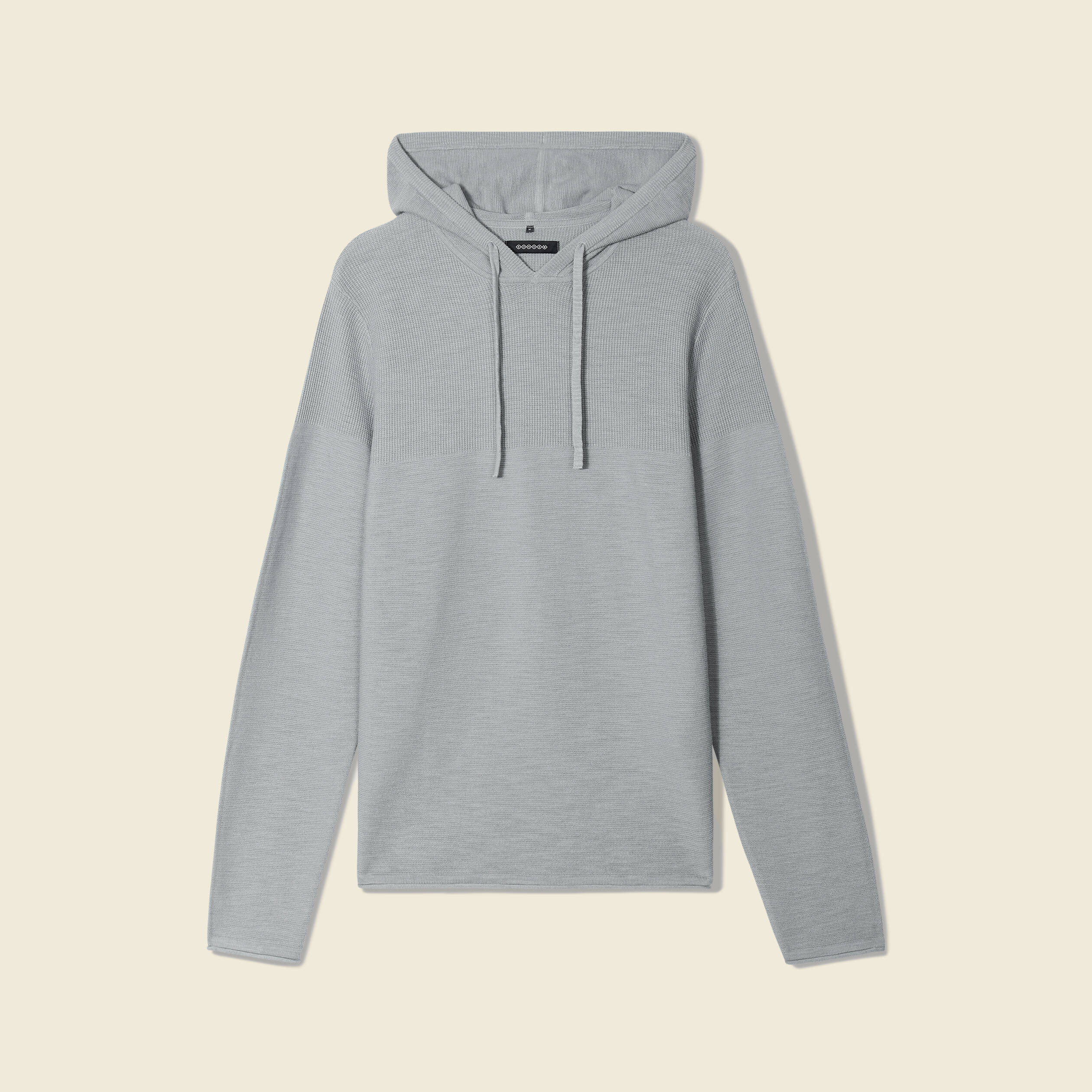 pull a capuche bleu gris homme Pull à capuche bleu gris homme