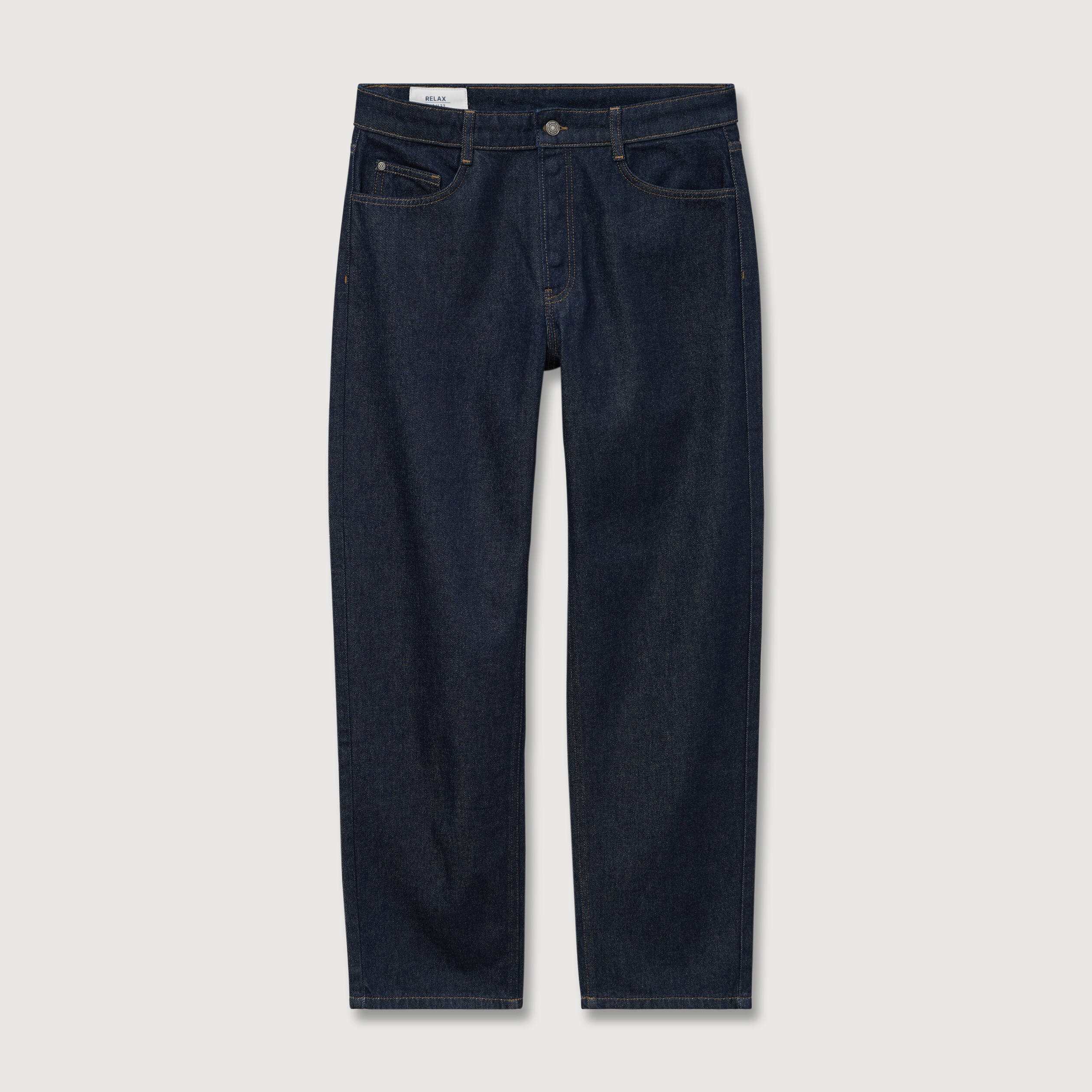 Jeans large relaxed denim brut clean homme
