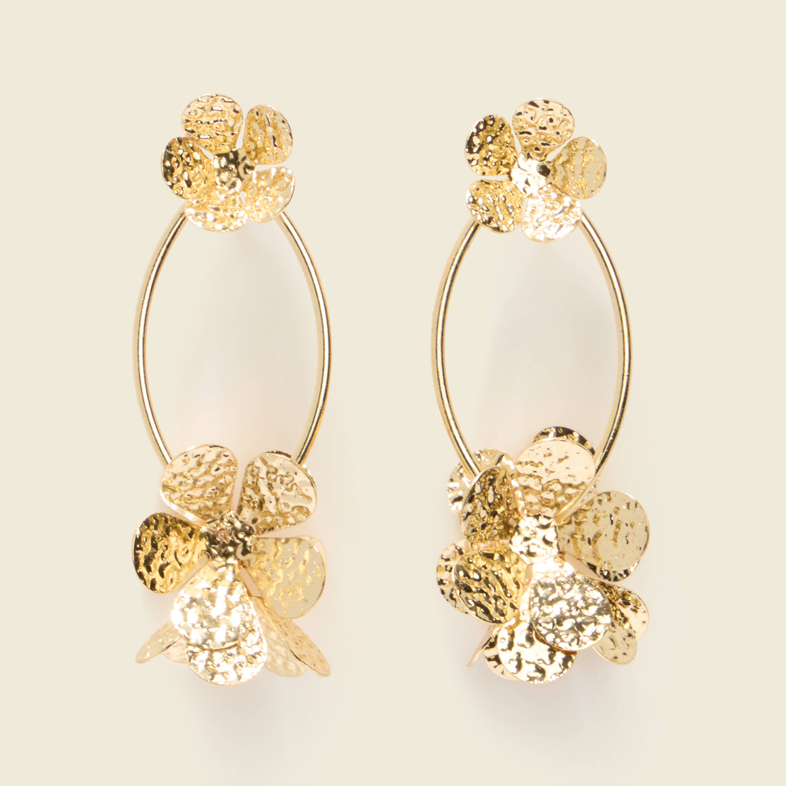 Boucles d'oreilles couleur or femme