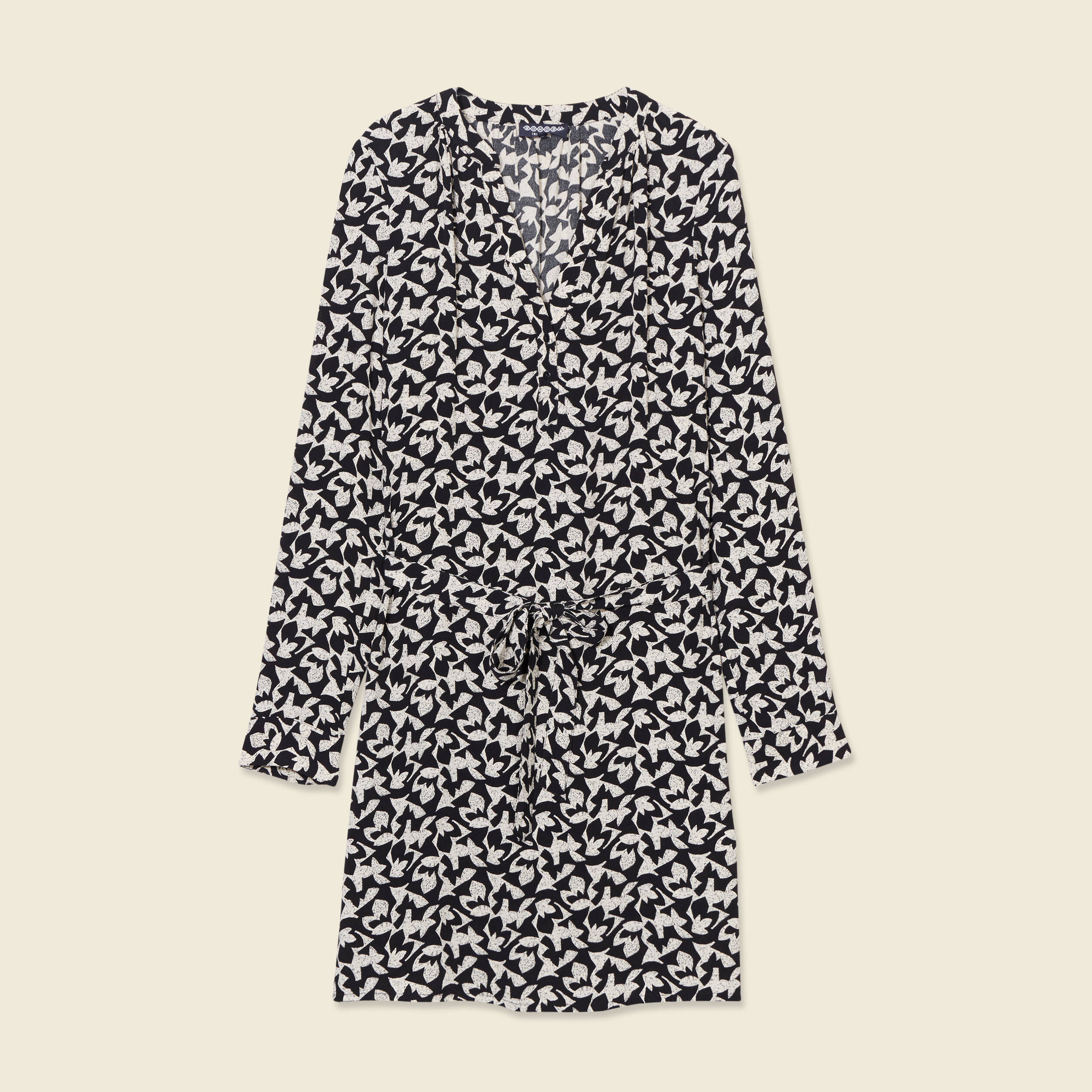 robe droite fluide ceinturee creme femme Robe droite fluide ceinturée creme femme