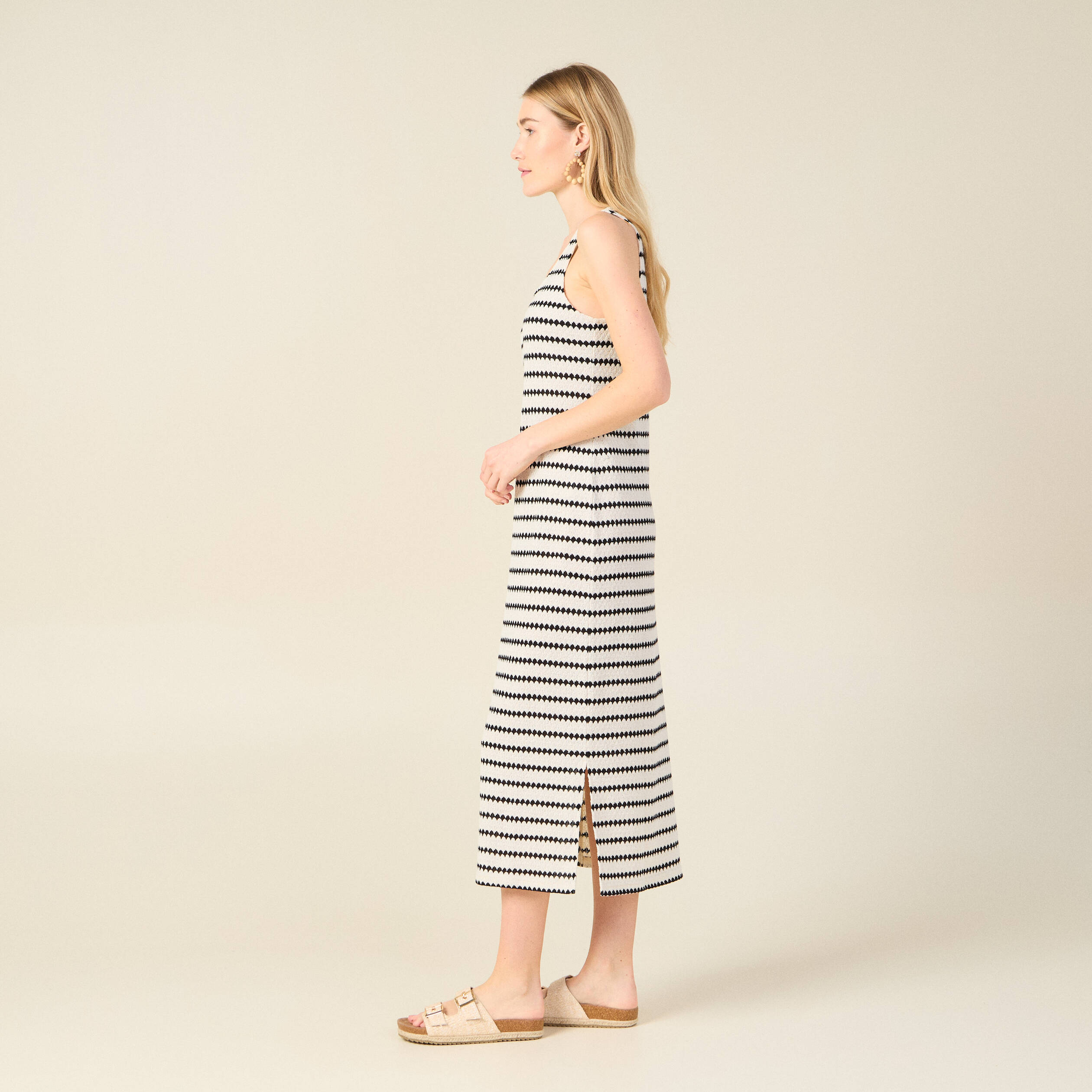 robe longue eco responsable blanc femme Robe longue éco-responsable blanc femme