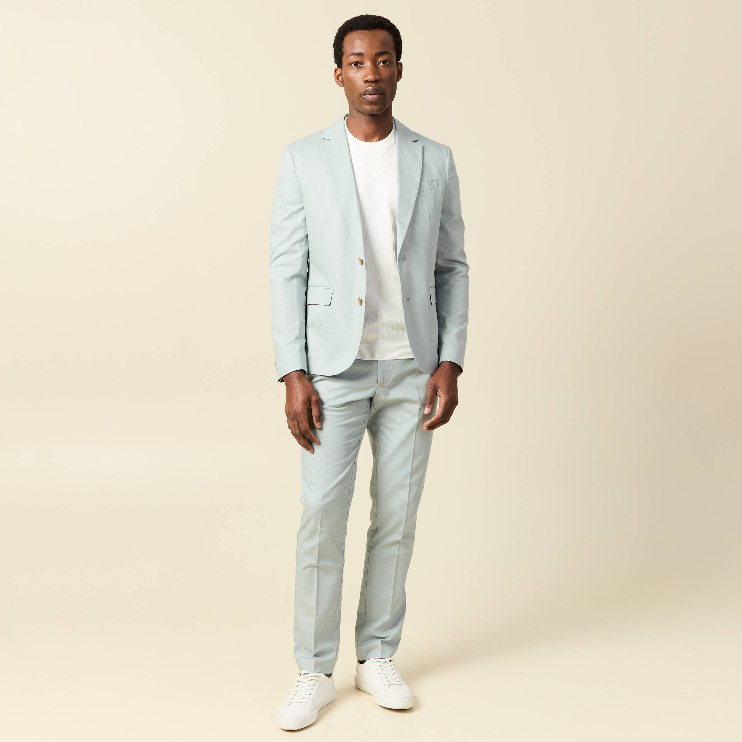 Pantalon chino vert clair homme