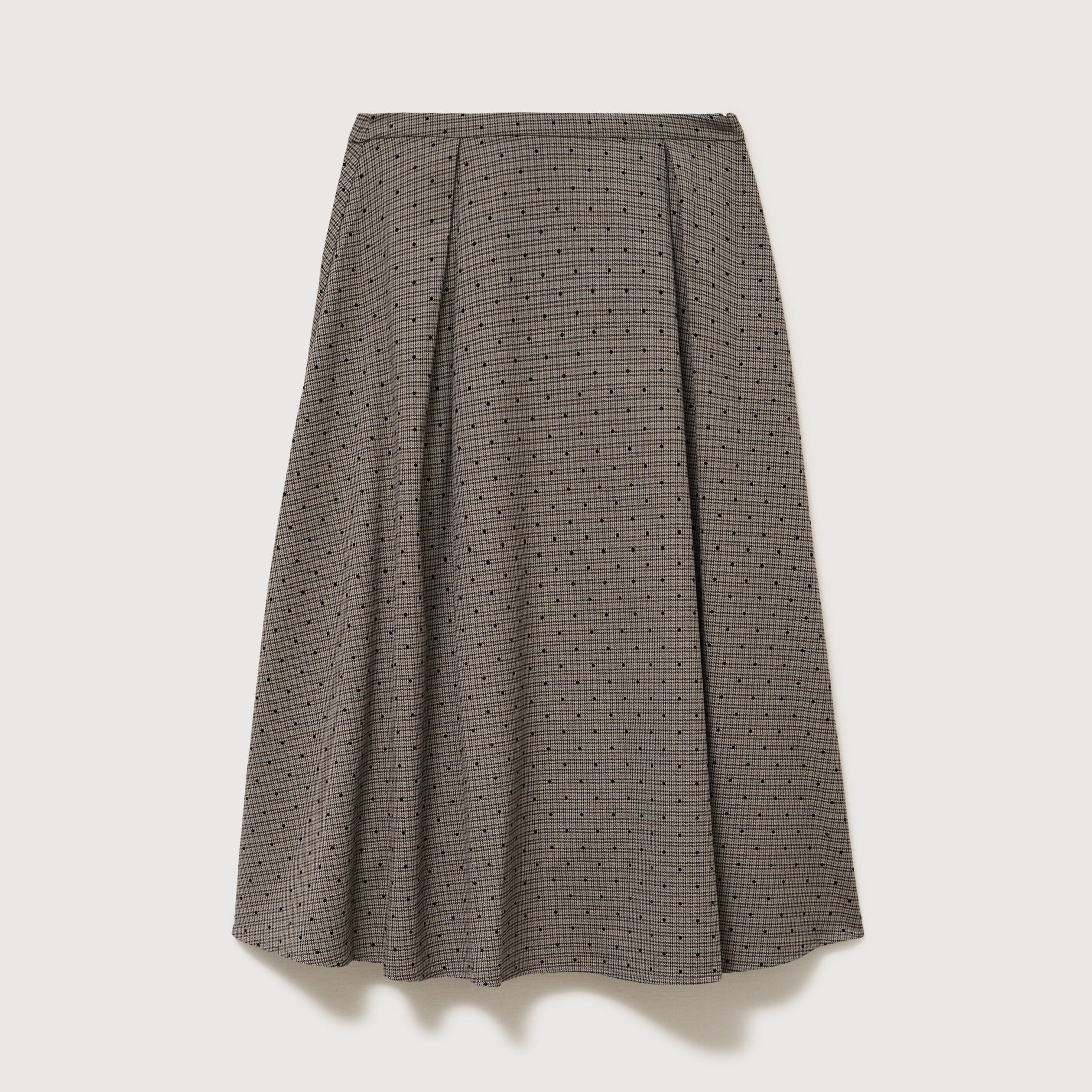 Jupe taille haute gris femme