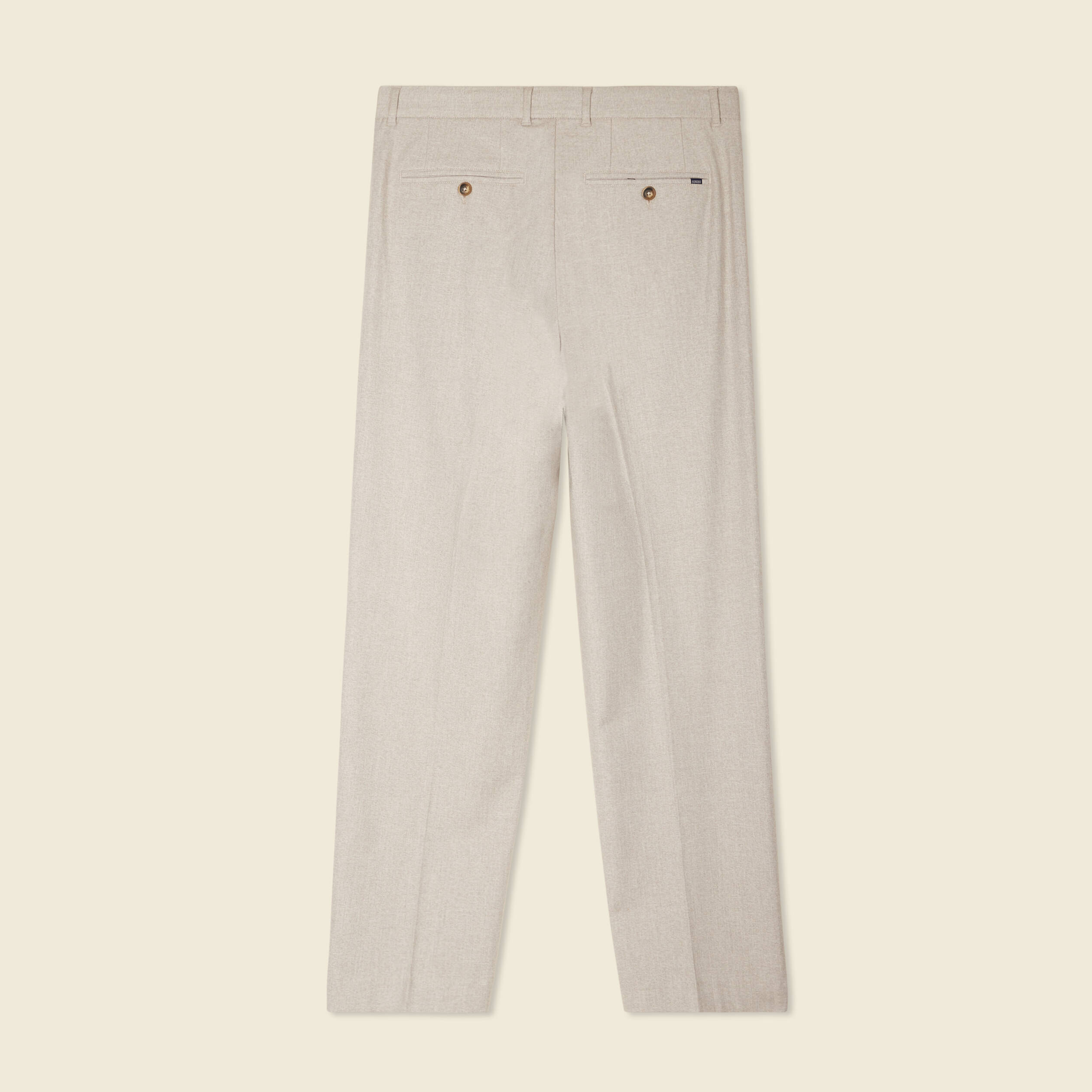 pantalon chino large a pinces beige homme Pantalon chino large à pinces beige homme