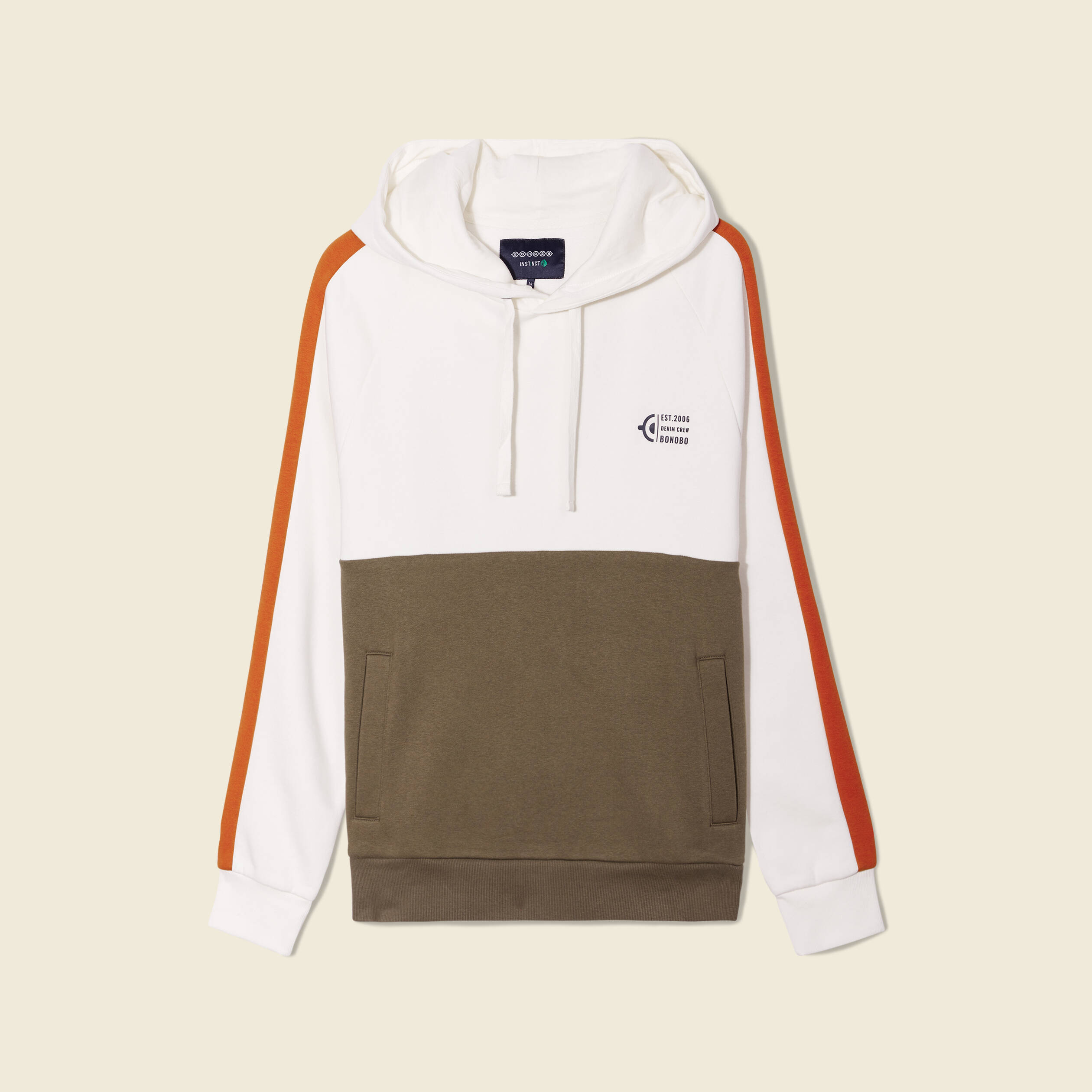 Sweat éco-responsable taupe homme