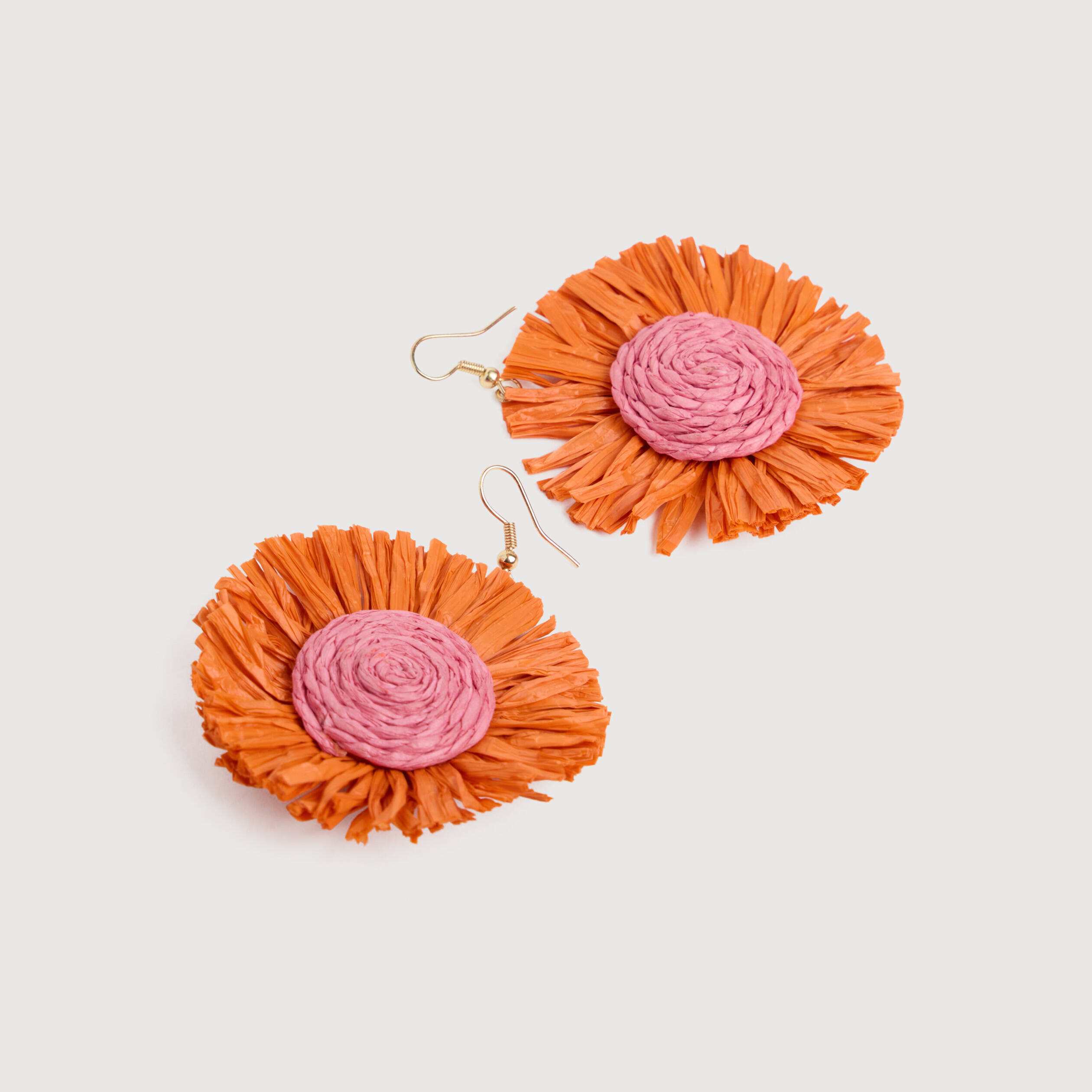 Boucles d'oreilles orange clair femme
