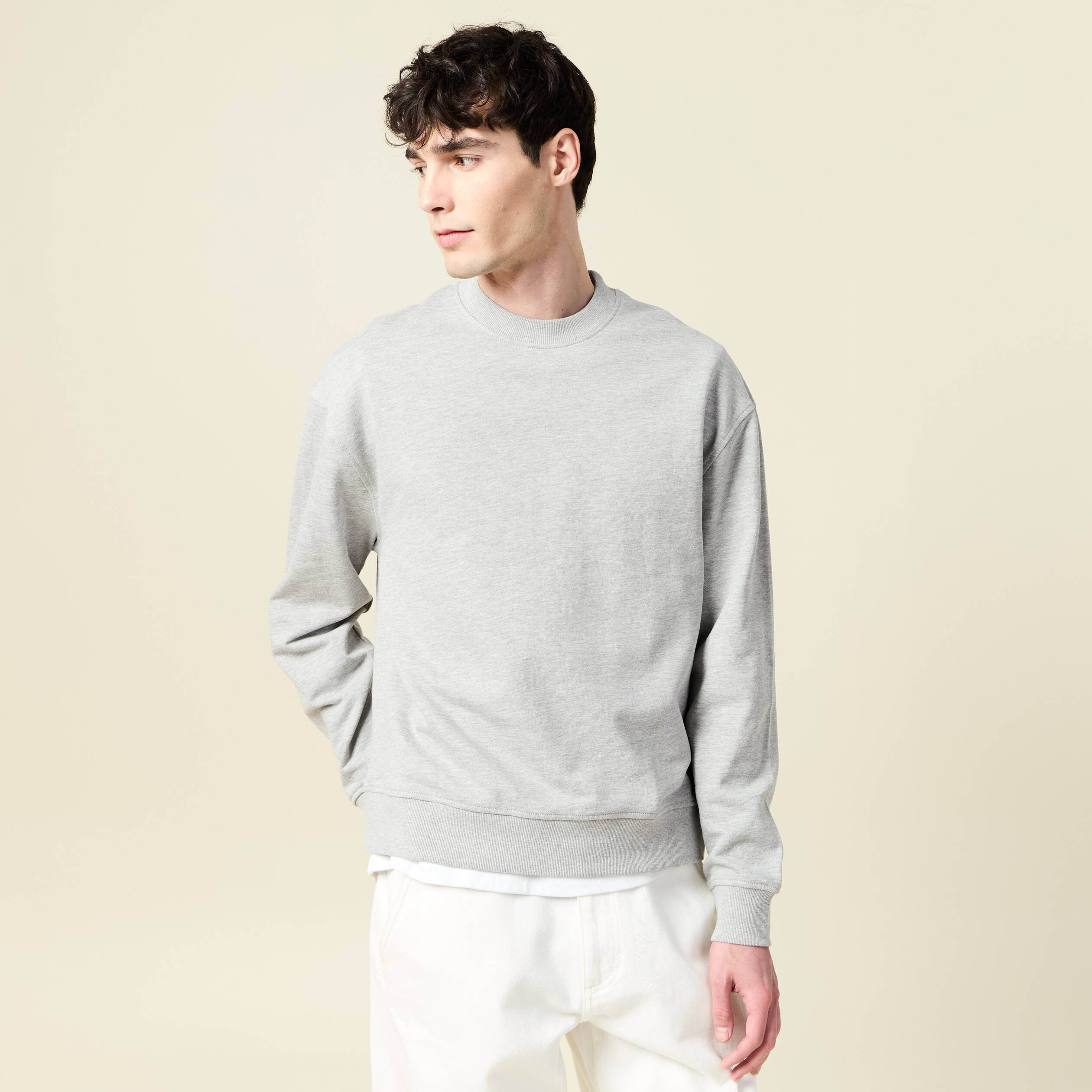 Sweat à capuche Gris Unisexe marquage logo coeur et logo dos Russell XS