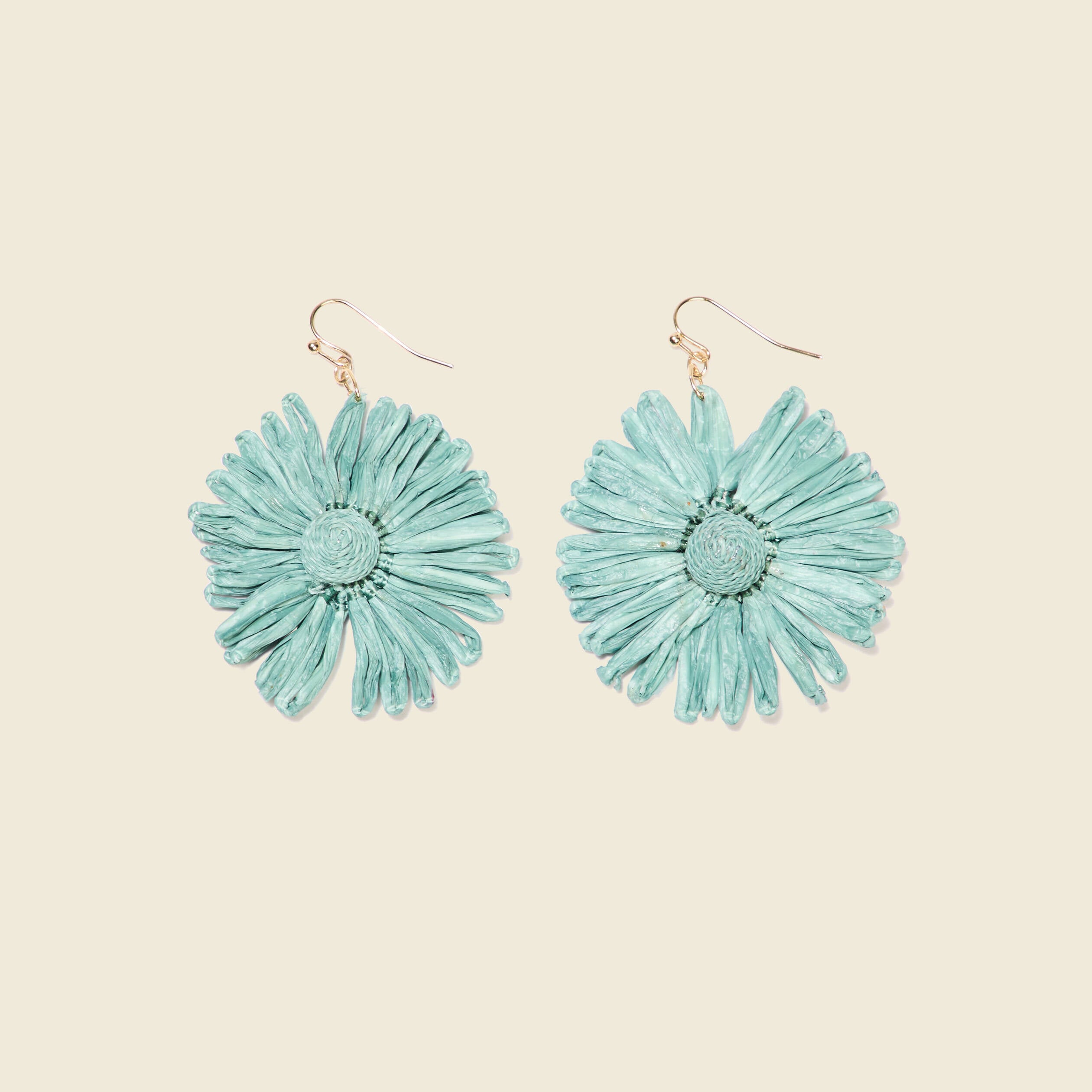 Boucles d'oreilles pendantes vert kaki femme