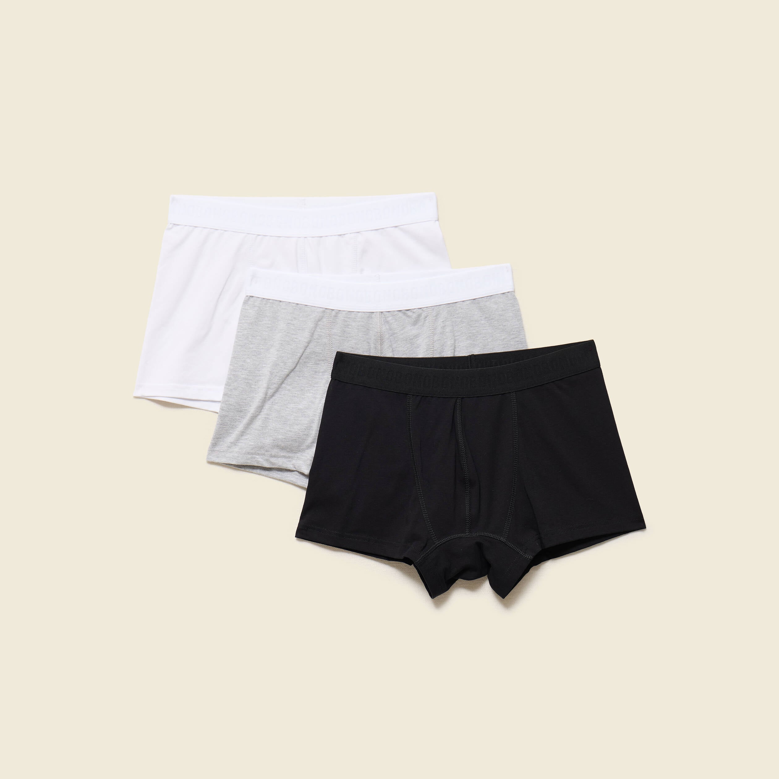 Lot de 3 boxers gris fonc&eacute; homme