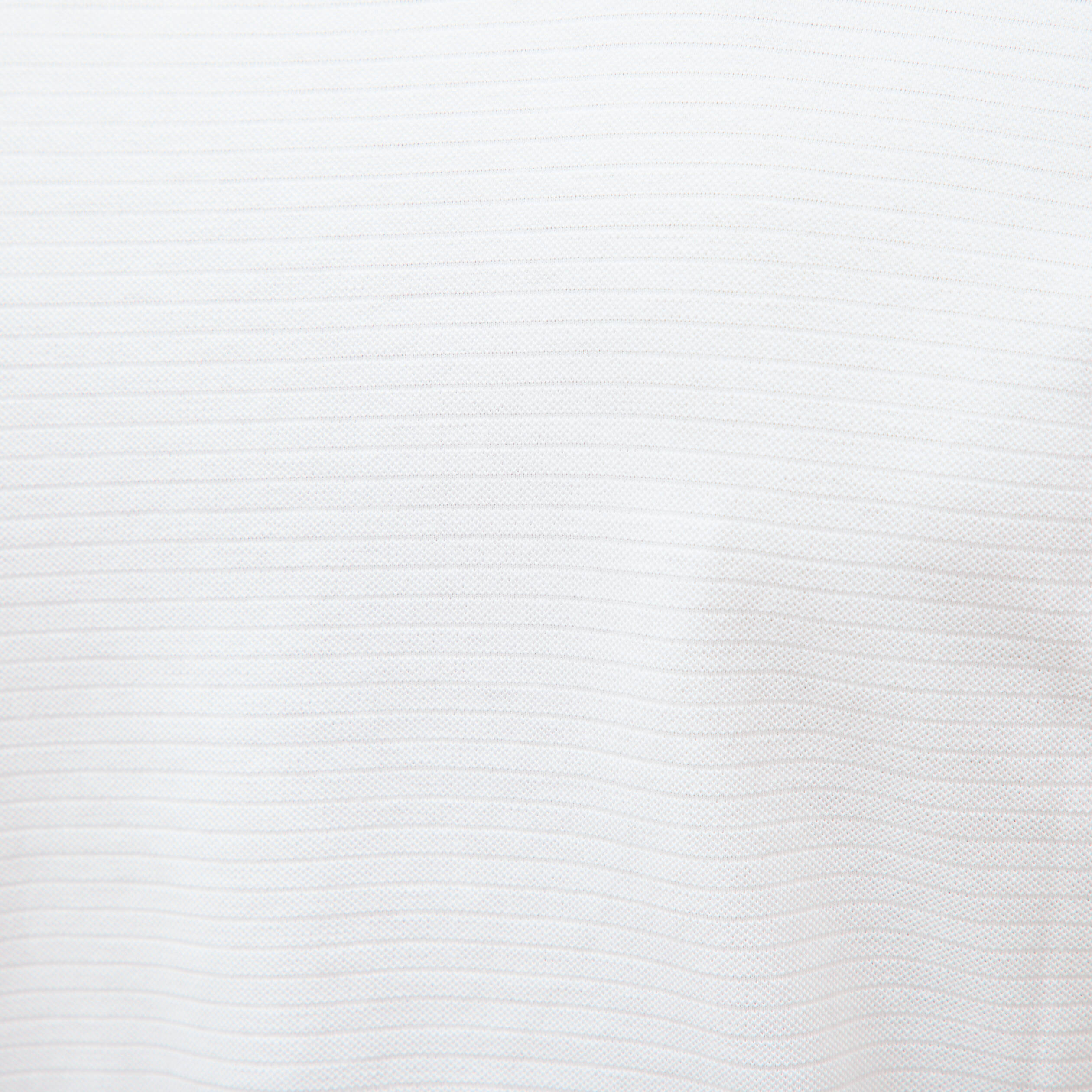 Polo cintr&eacute; en coton manches courtes blanc homme