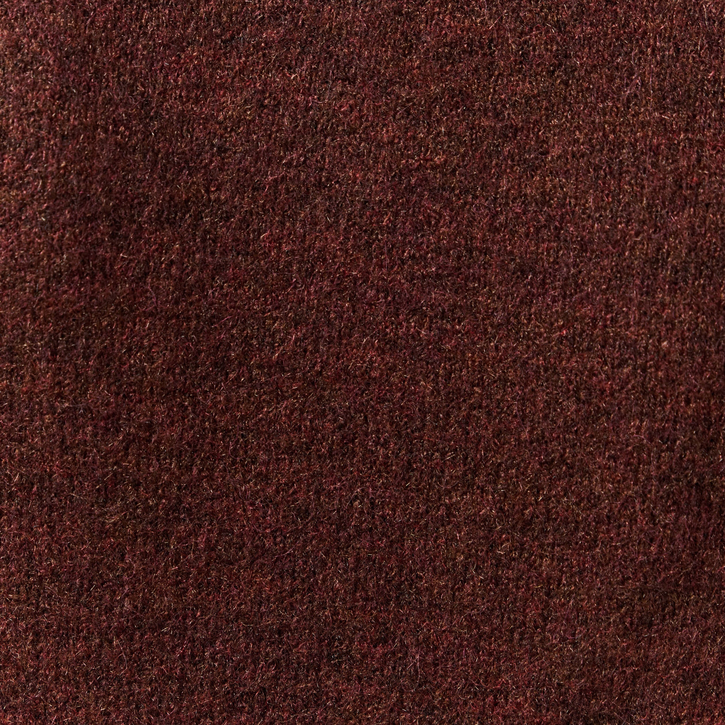 Pull 2 en 1 col rond manches longues marron femme
