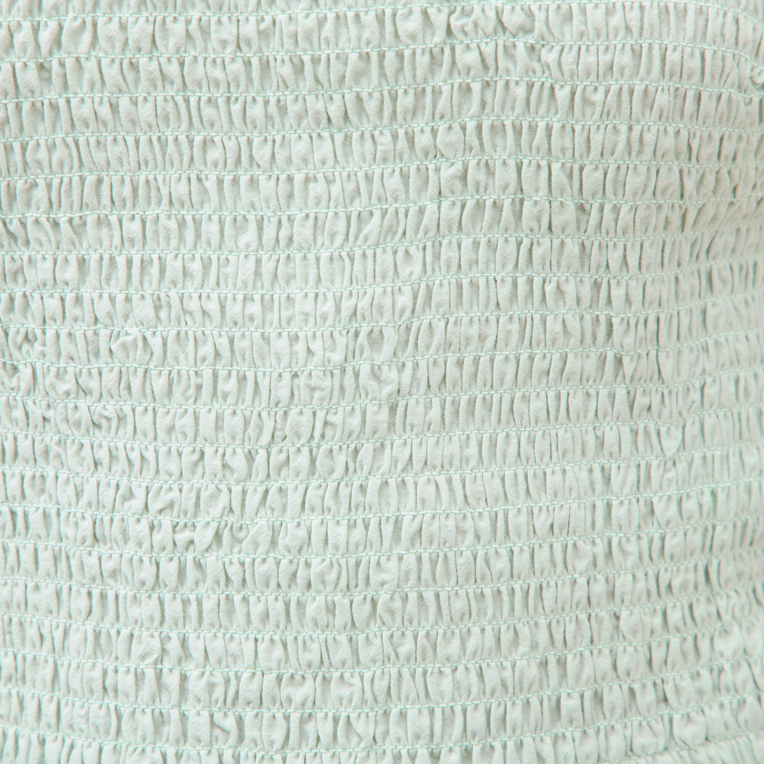Top cintr&eacute; court &agrave; bretelles col carr&eacute; vert pastel femme