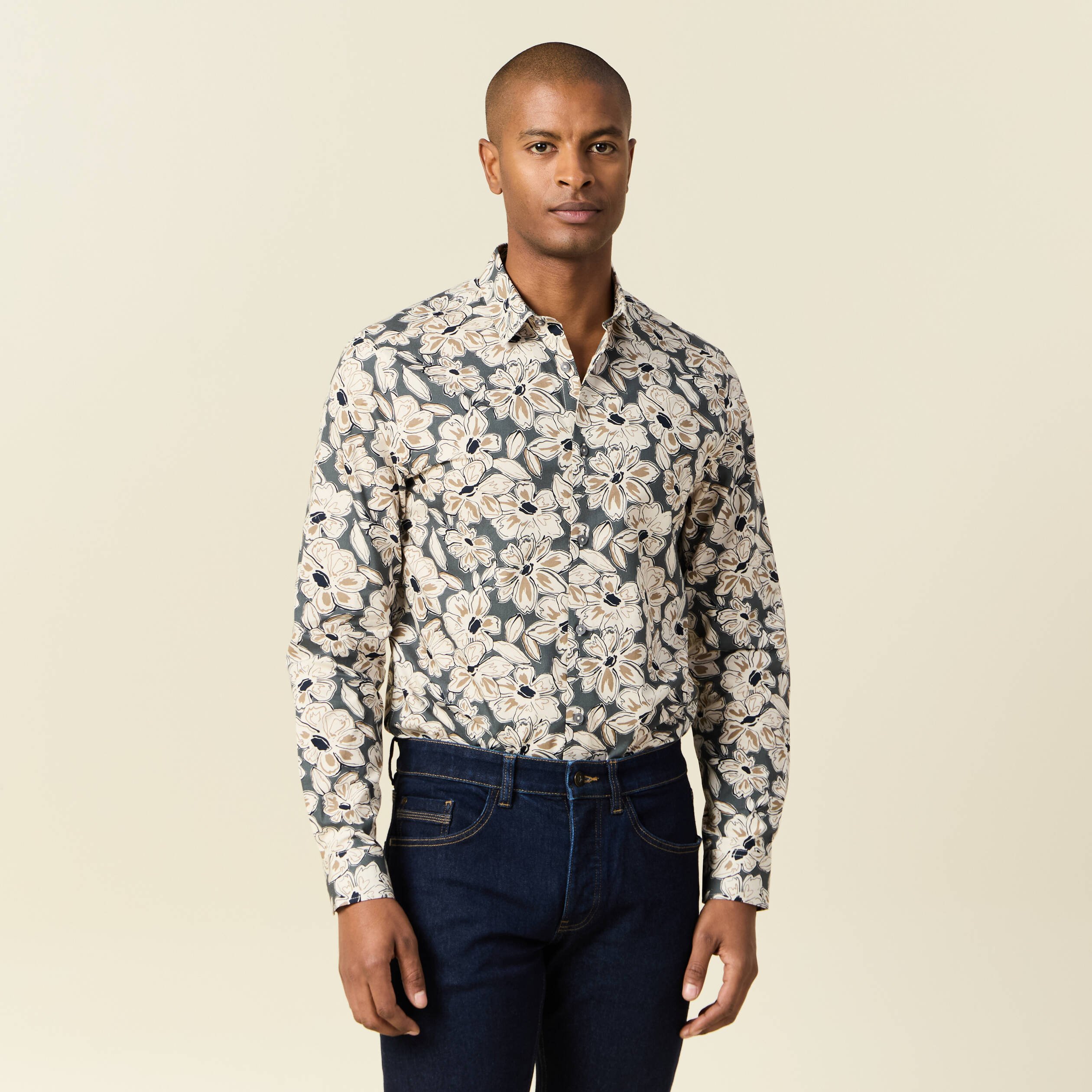 chemise beige homme Chemise beige homme