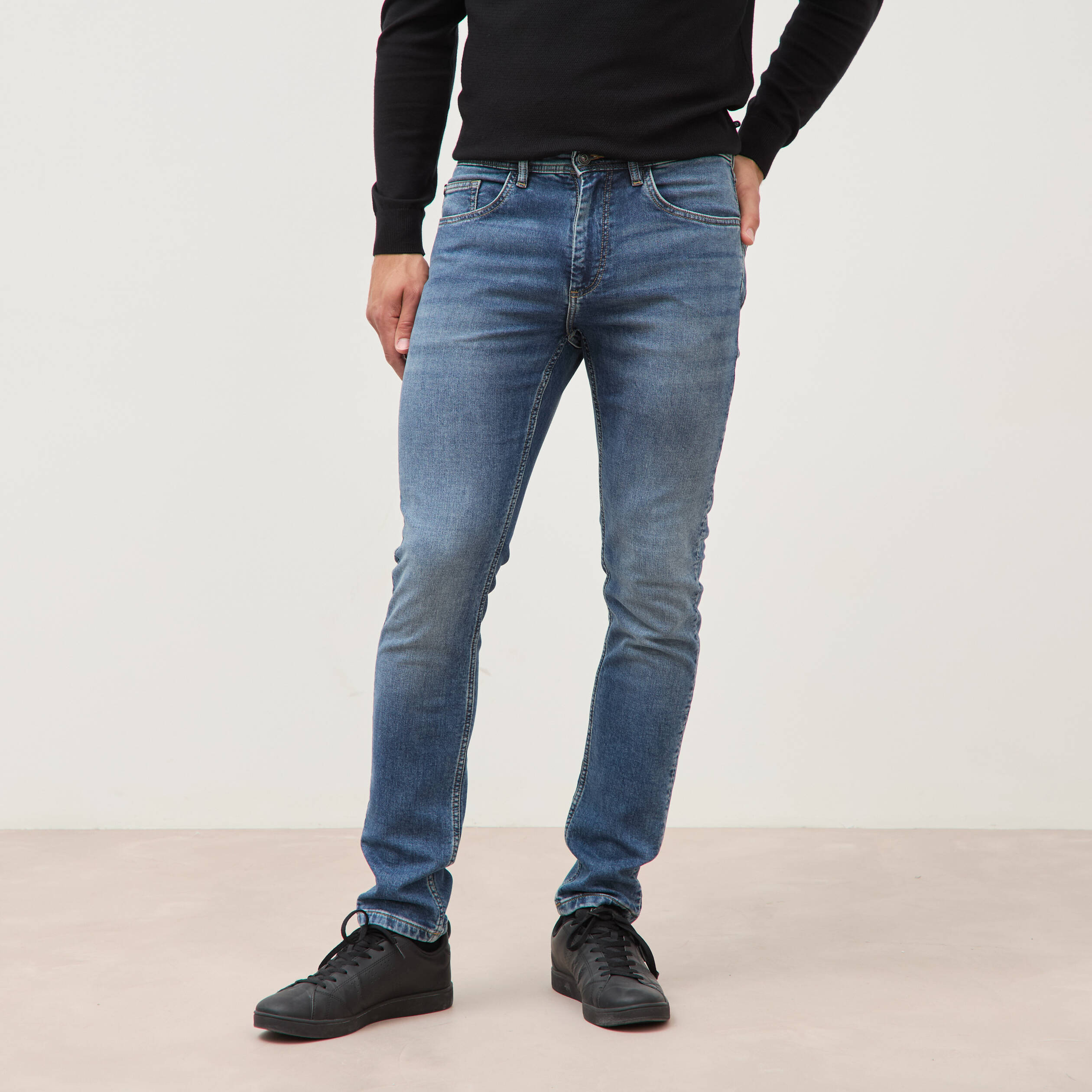 Jeans slim longueur 32 denim double stone homme
