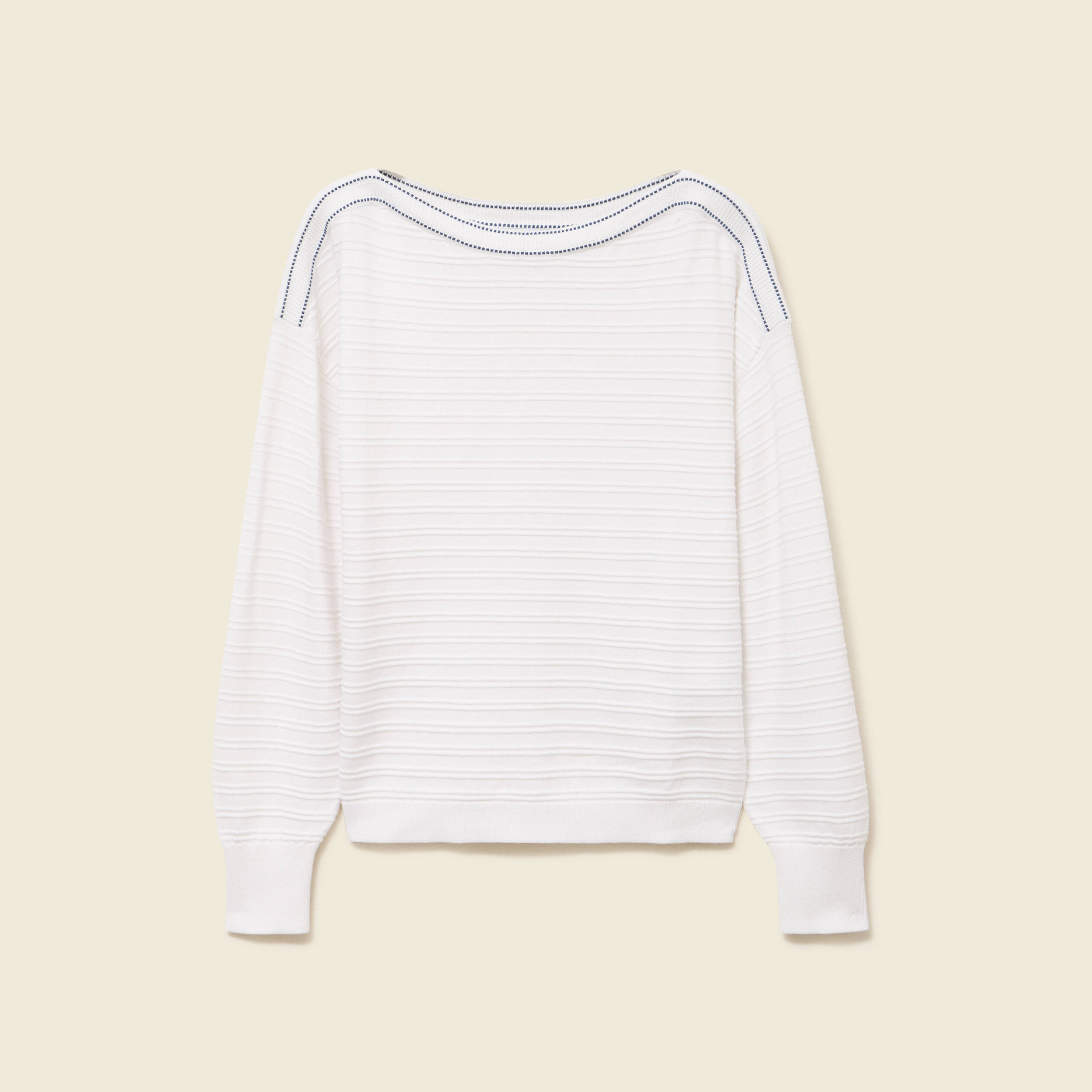 Pulls Femme Blanc - Pulls pas chers sur Moda Vilona