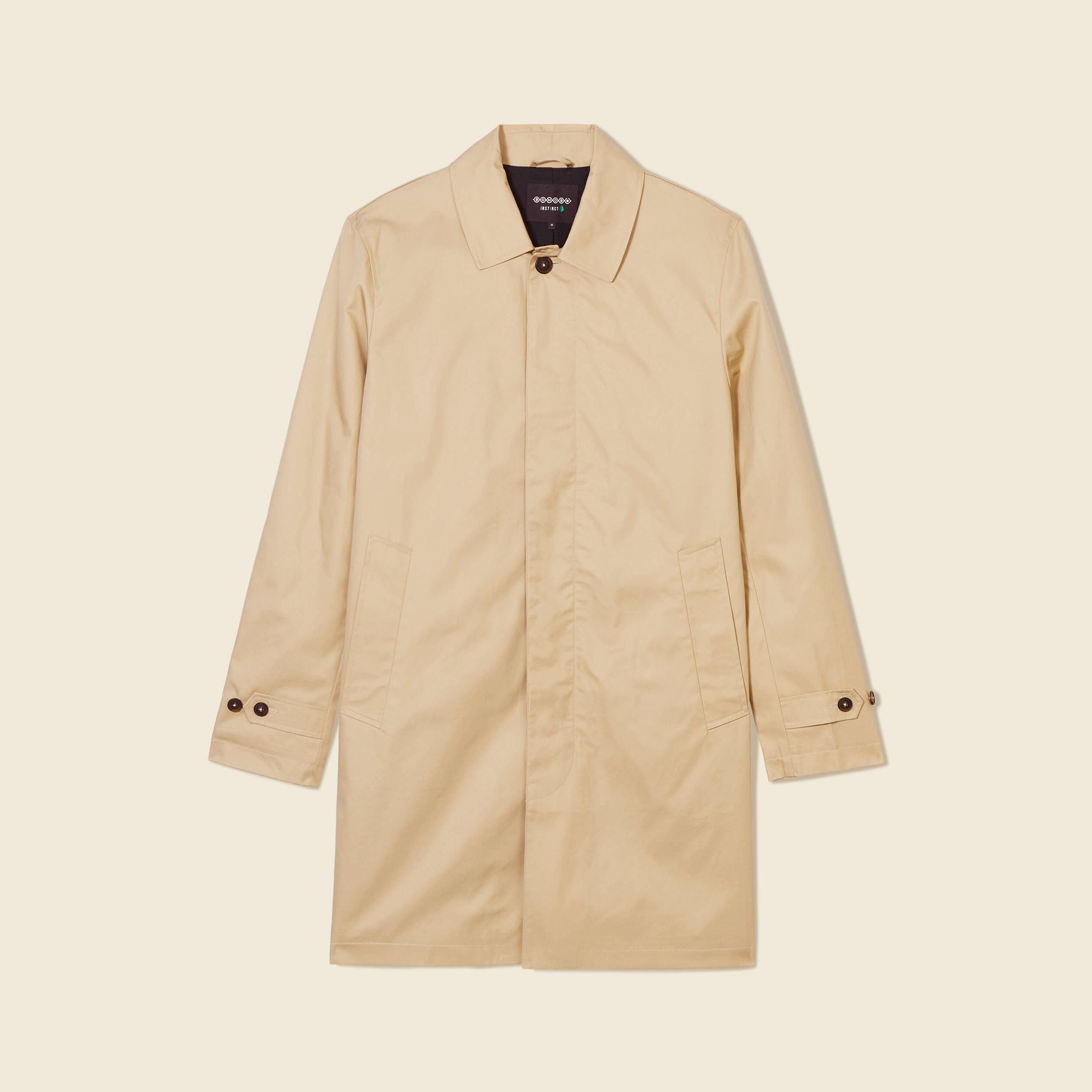 trench eco responsable beige homme Trench éco-responsable beige homme