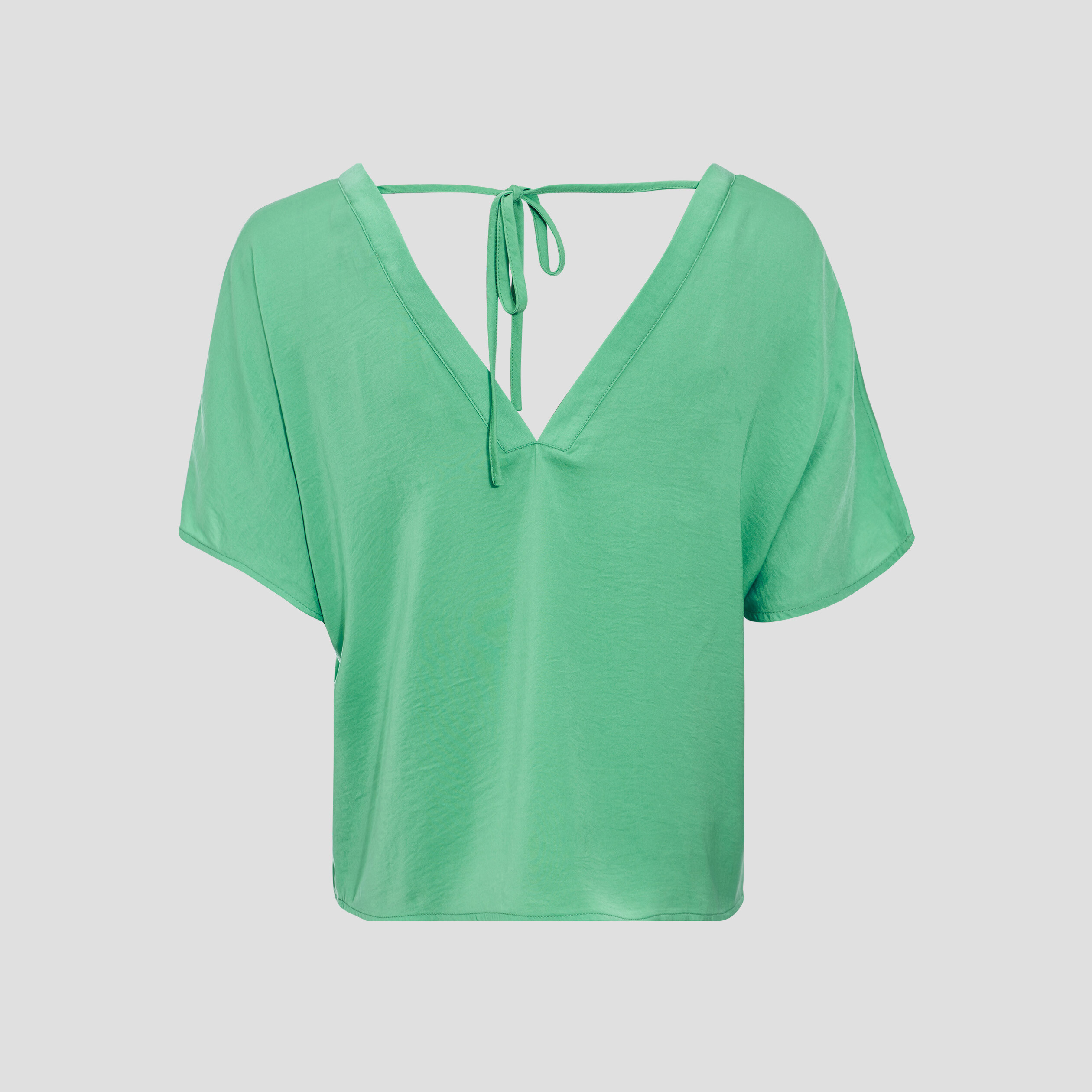 Blouse manches courtes vert menthe femme