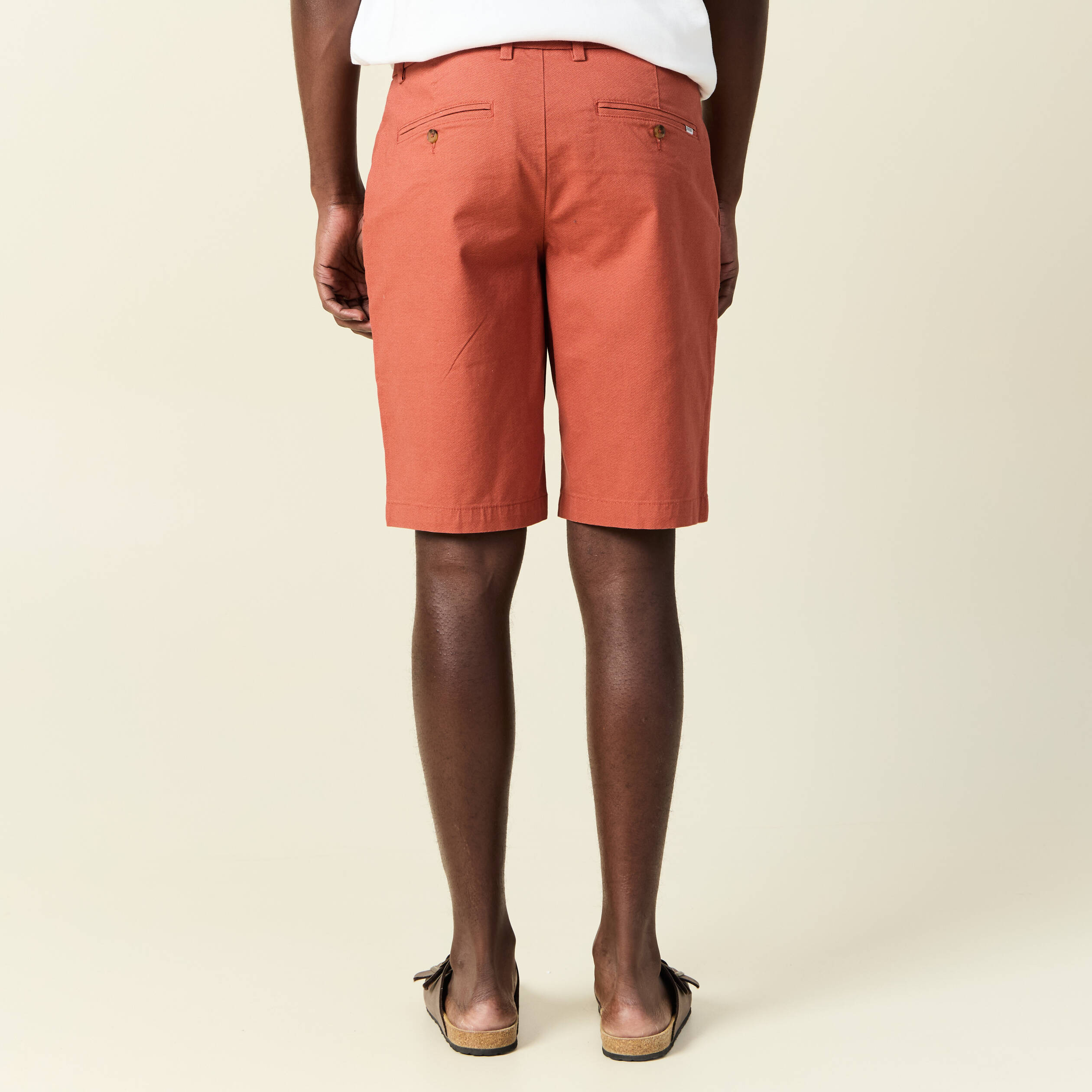 bermuda droit eco responsable rose homme Bermuda droit éco-responsable rose homme