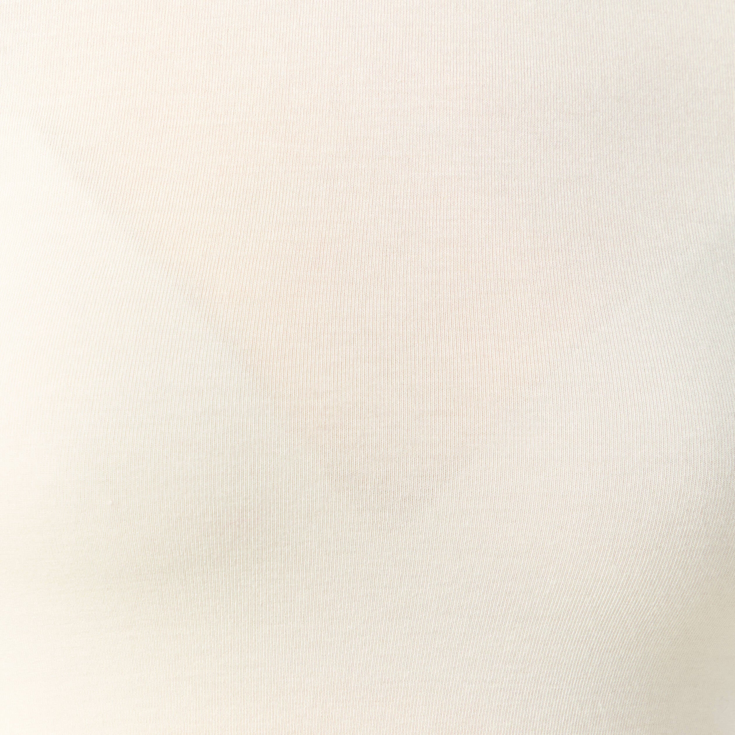 T-shirt cintr&eacute; manches longues col rond creme femme