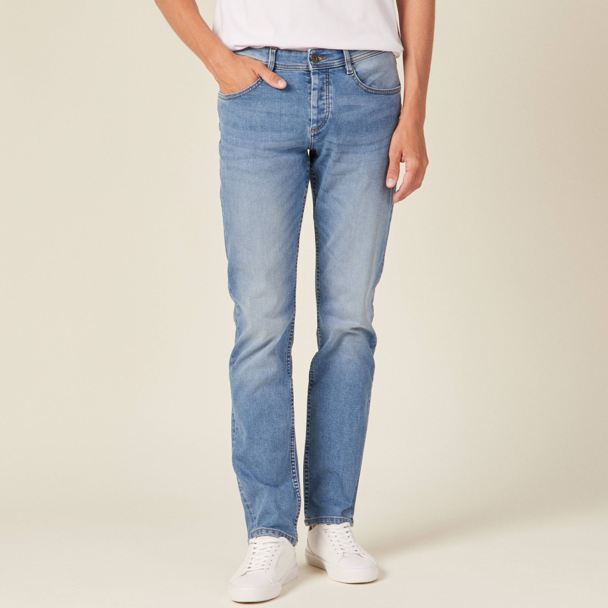 Jeans straight denim used homme