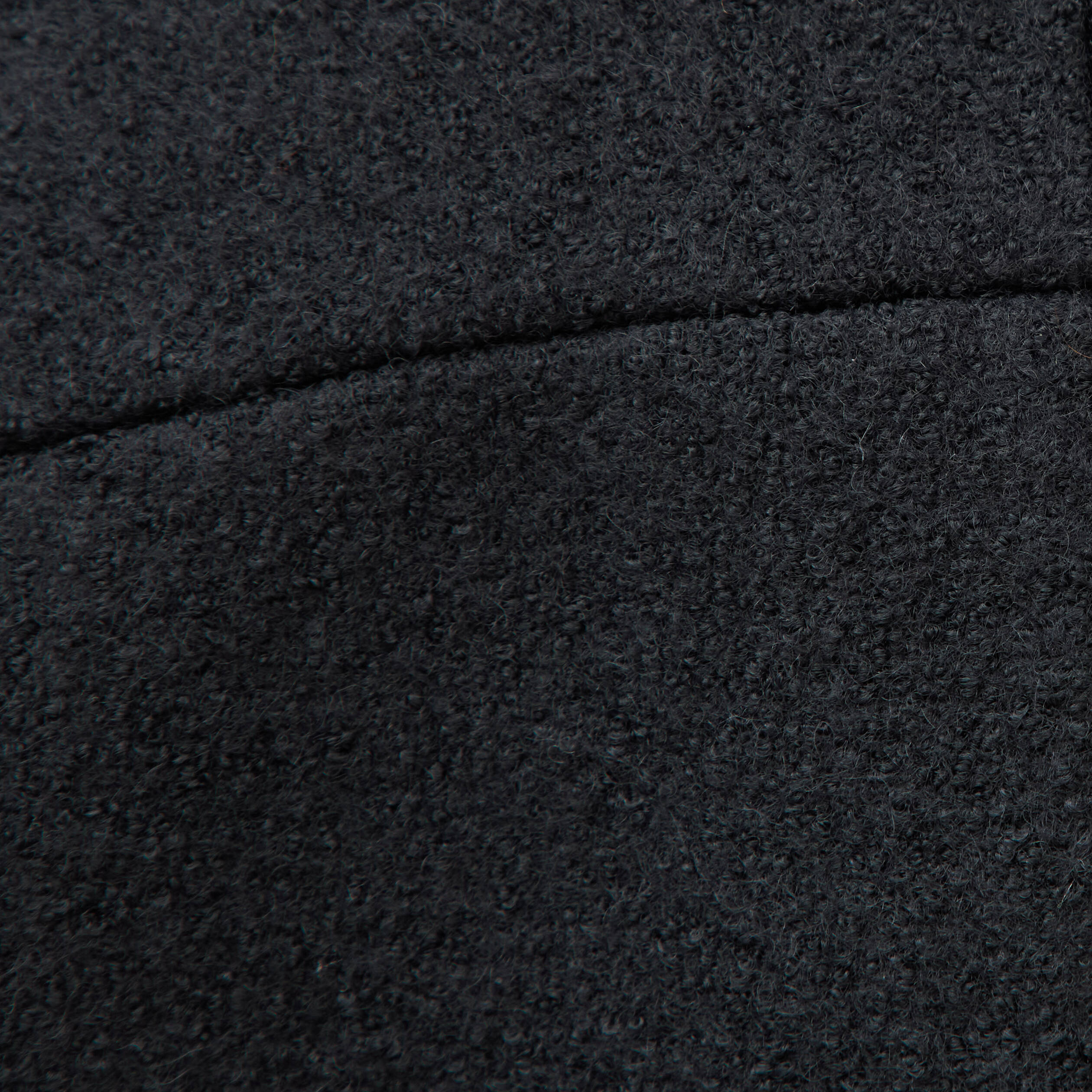 Manteau oversize court col tailleur noir femme