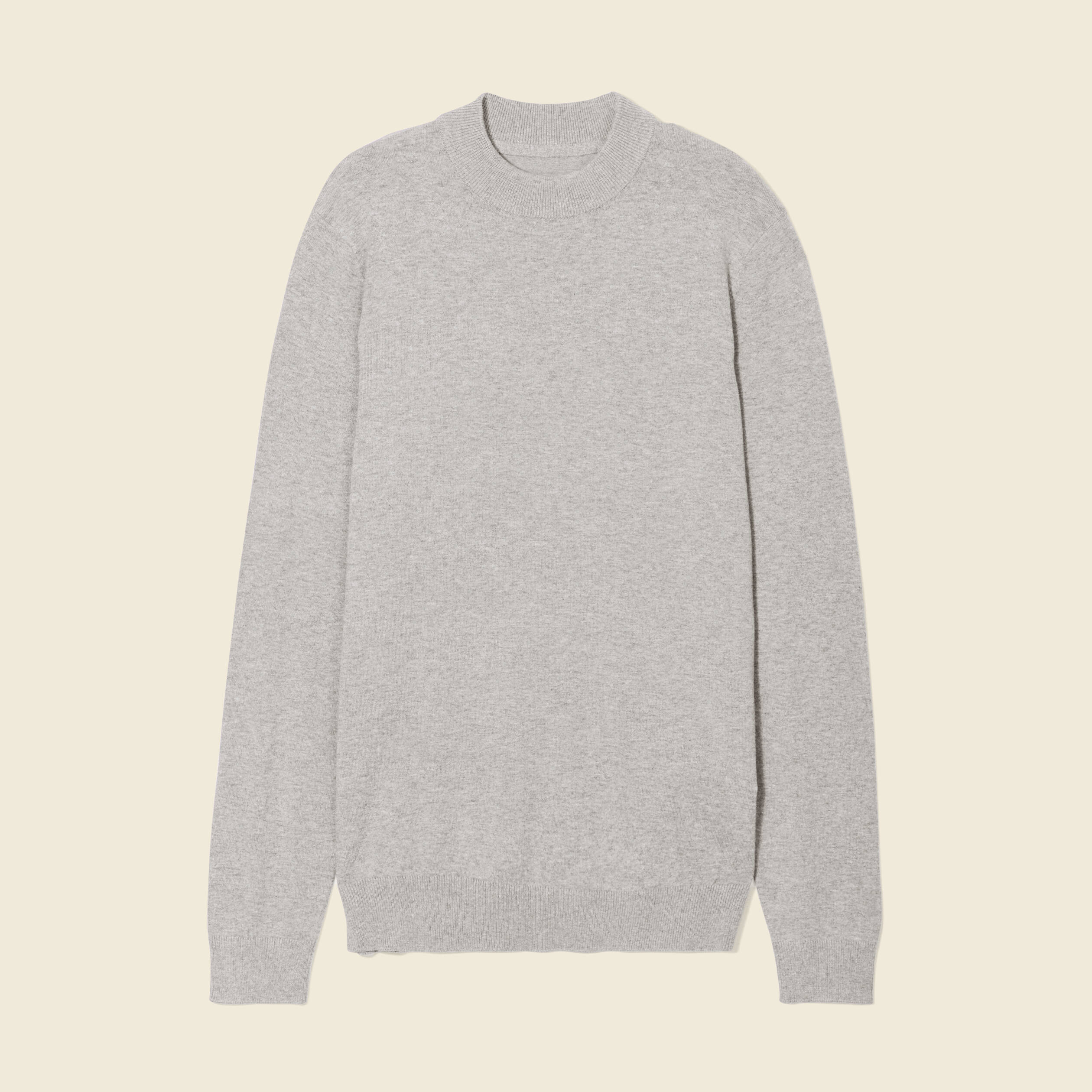 Pull manches longues gris foncé homme