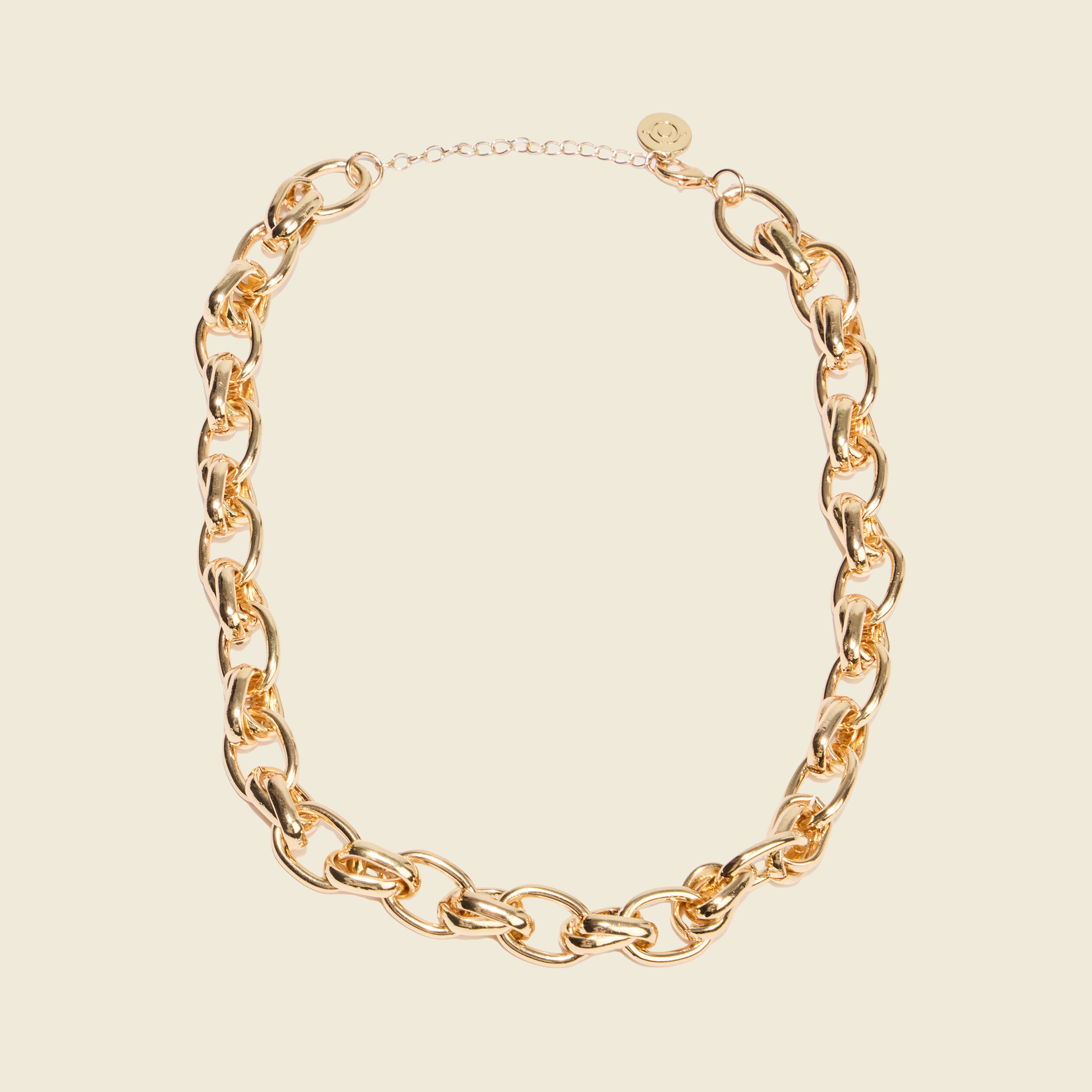Collier avec cha&icirc;ne couleur or femme