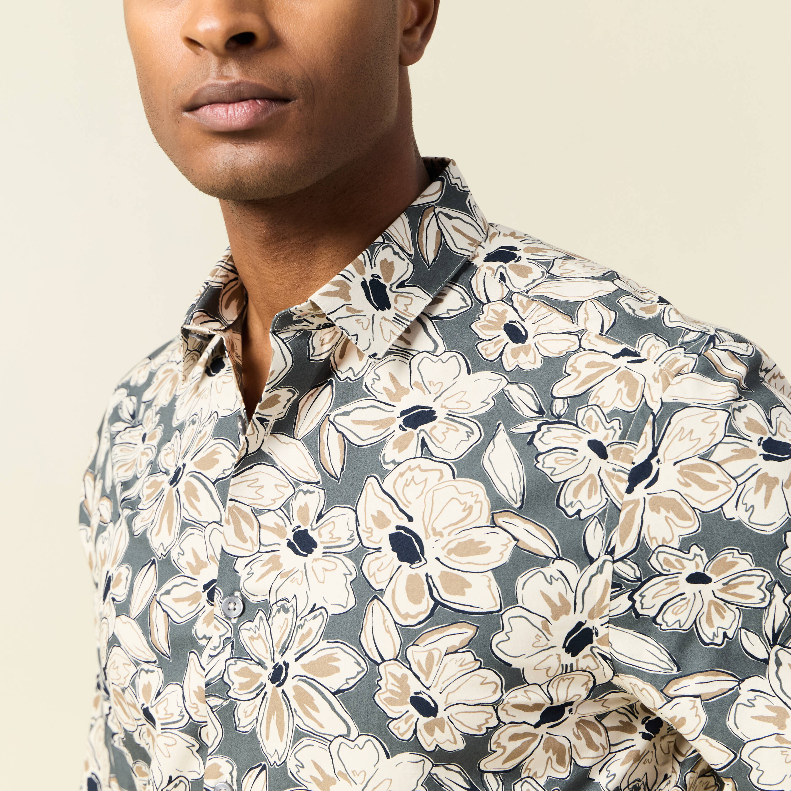 chemise beige homme Chemise beige homme