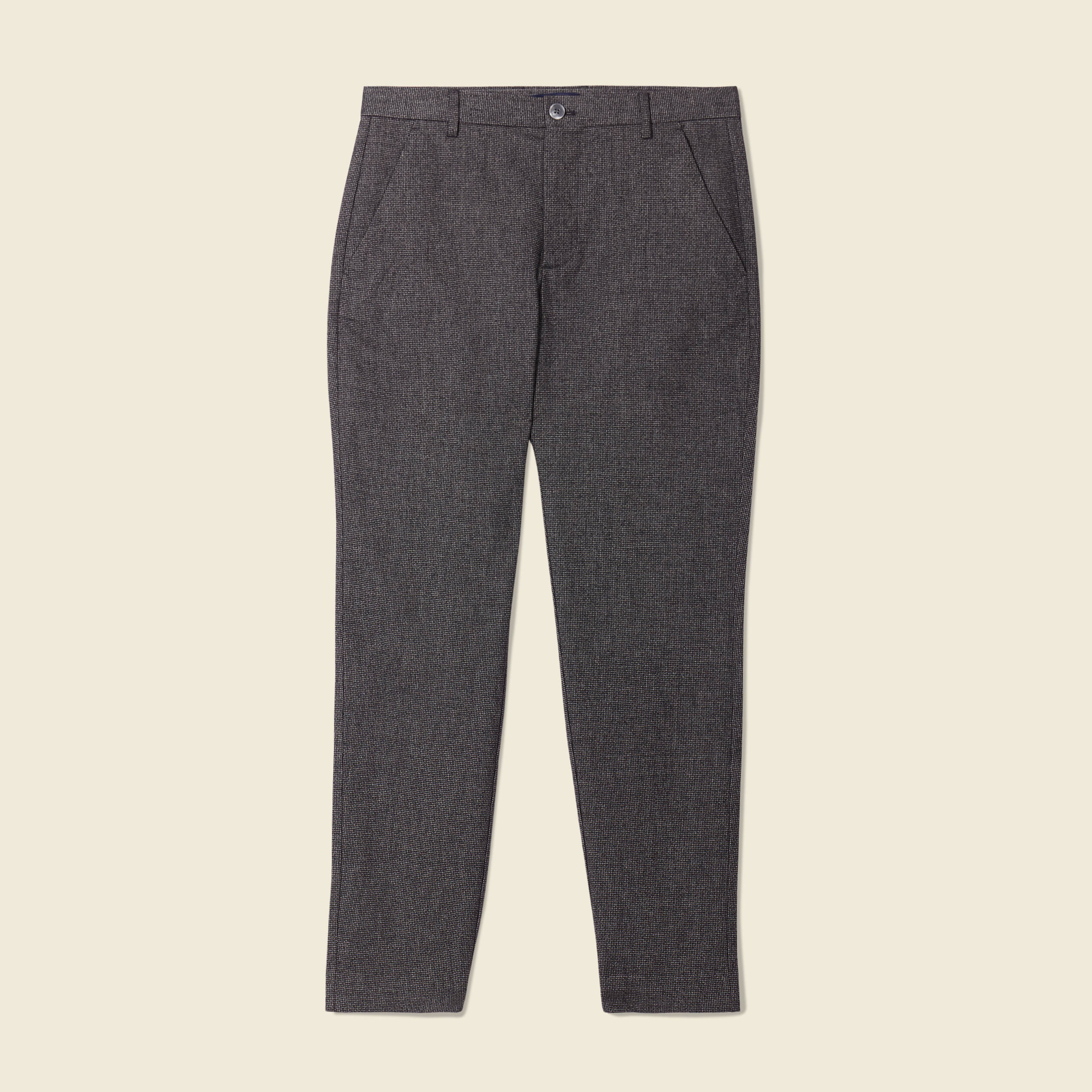 Pantalon chino tapered gris foncé homme