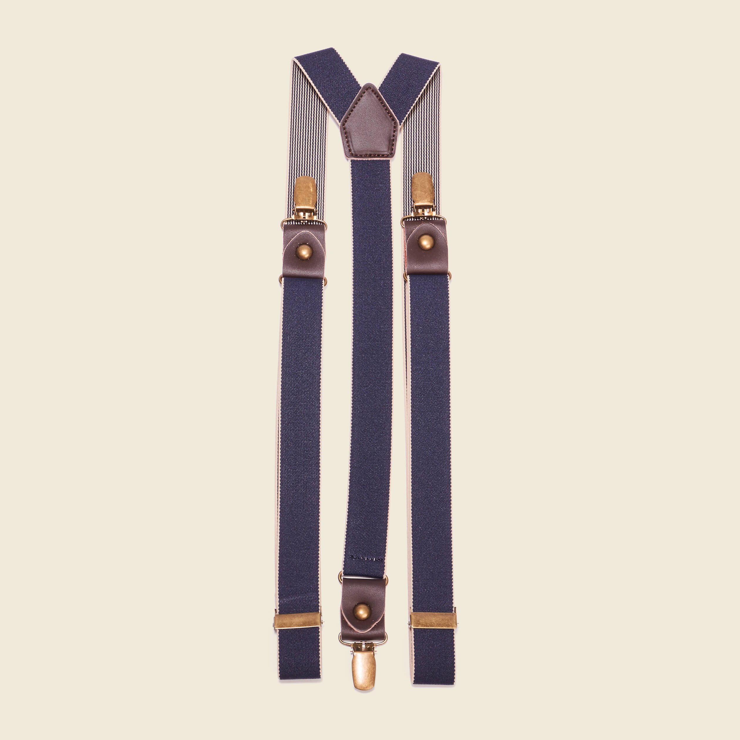 Bretelles avec pinces bleu marine homme