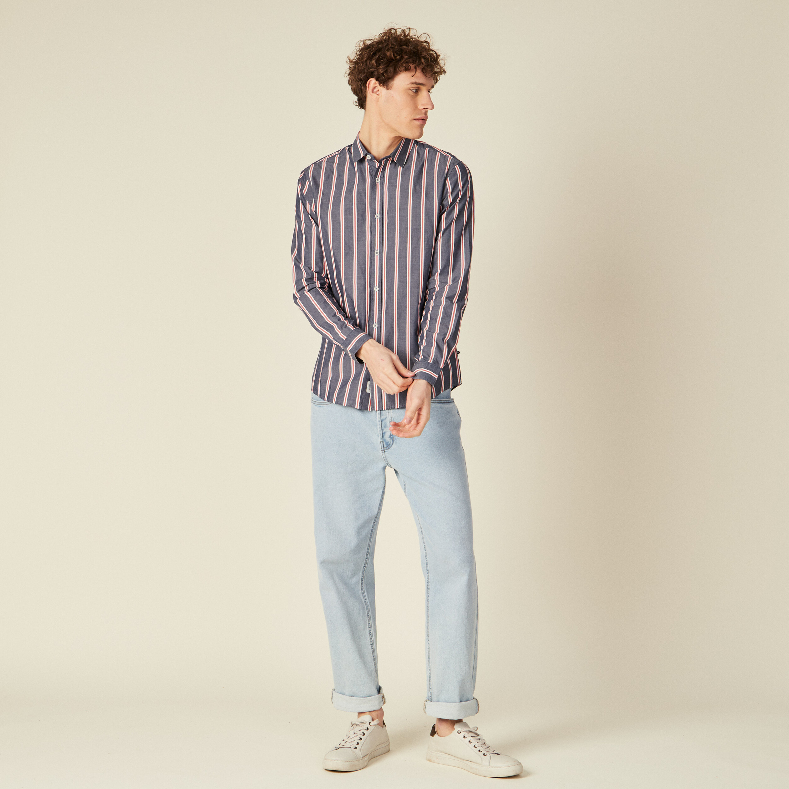chemise eco responsable bleu marine homme Chemise éco-responsable bleu marine homme
