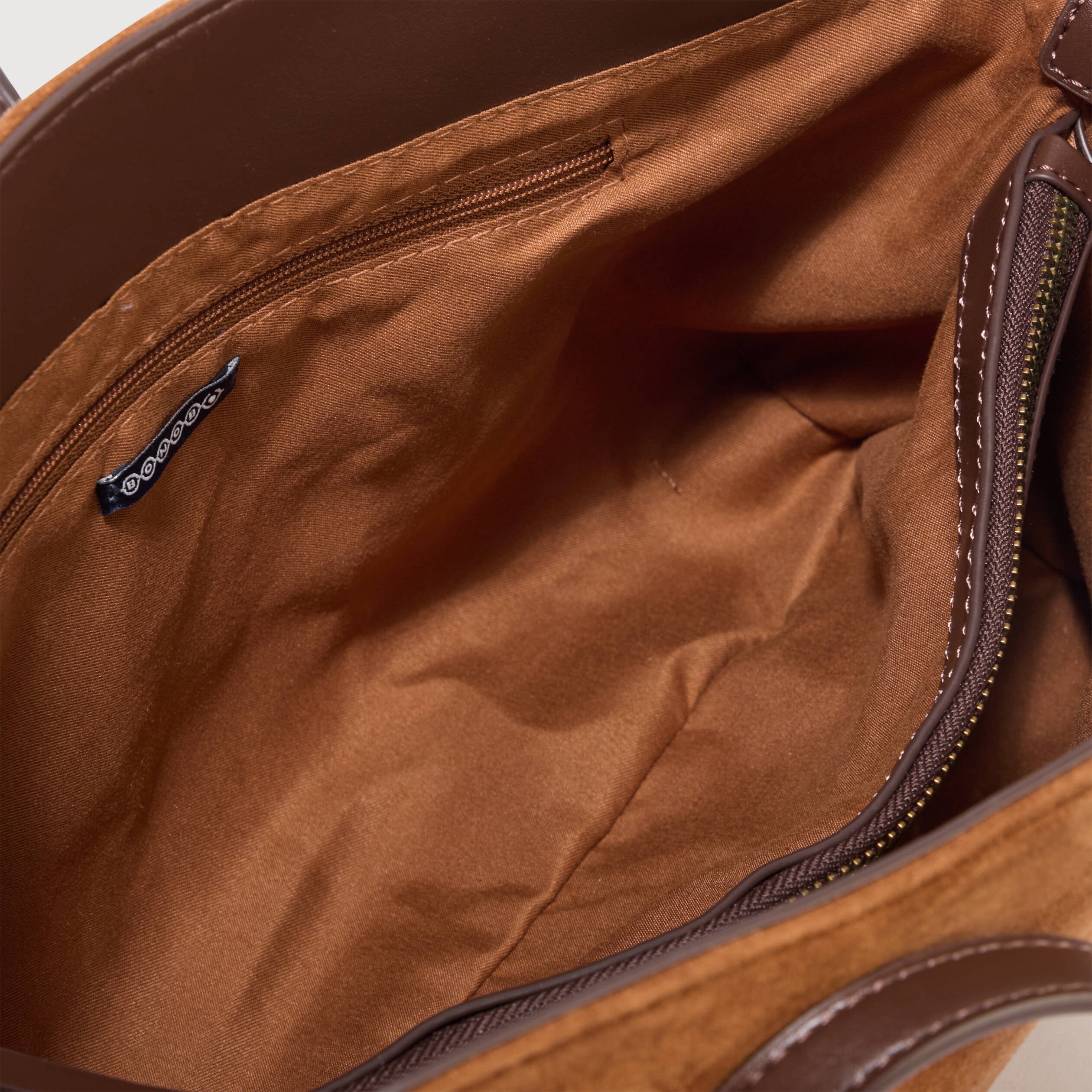 Sac bandouli&egrave;re avec doublure camel femme