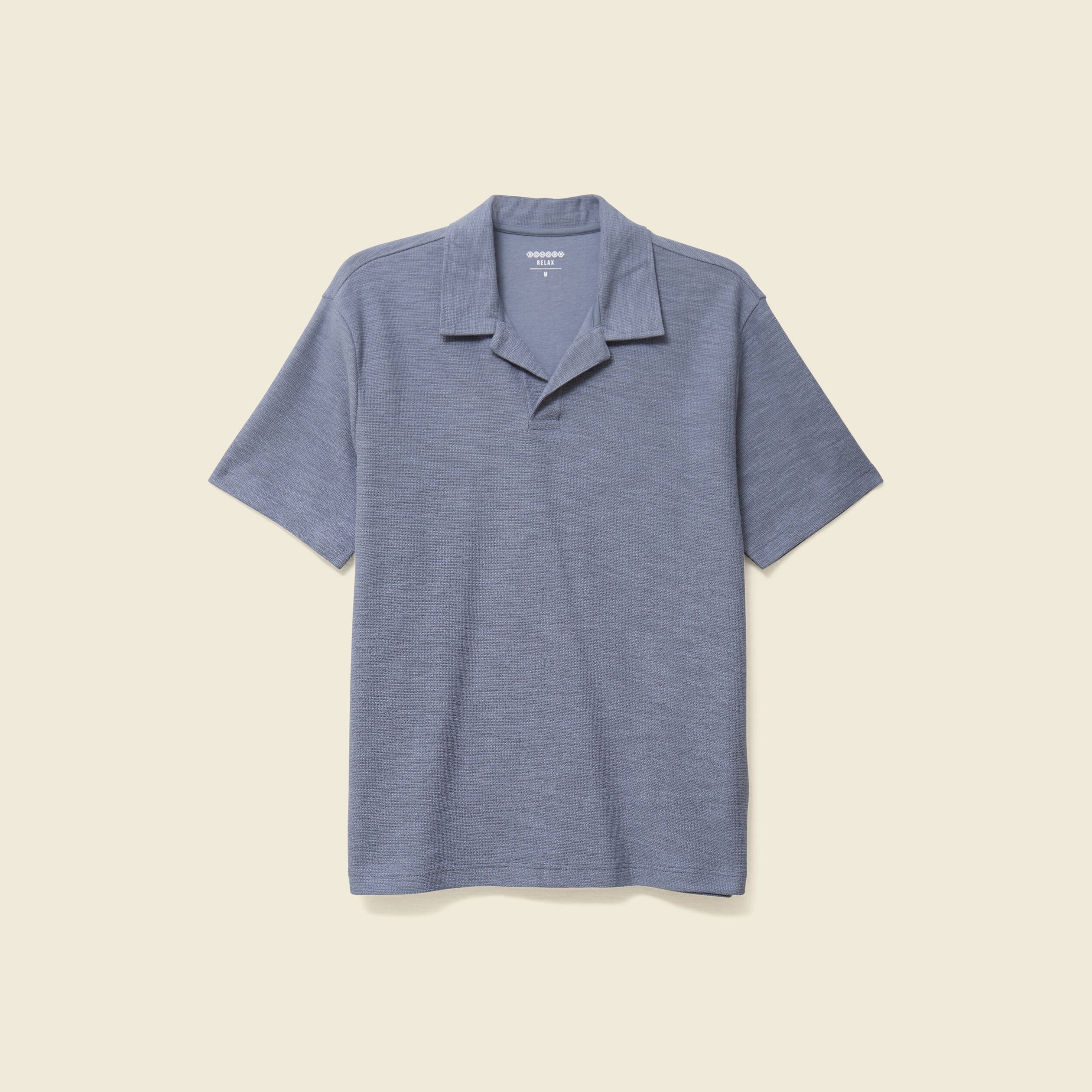 Polo manches courtes bleu gris homme
