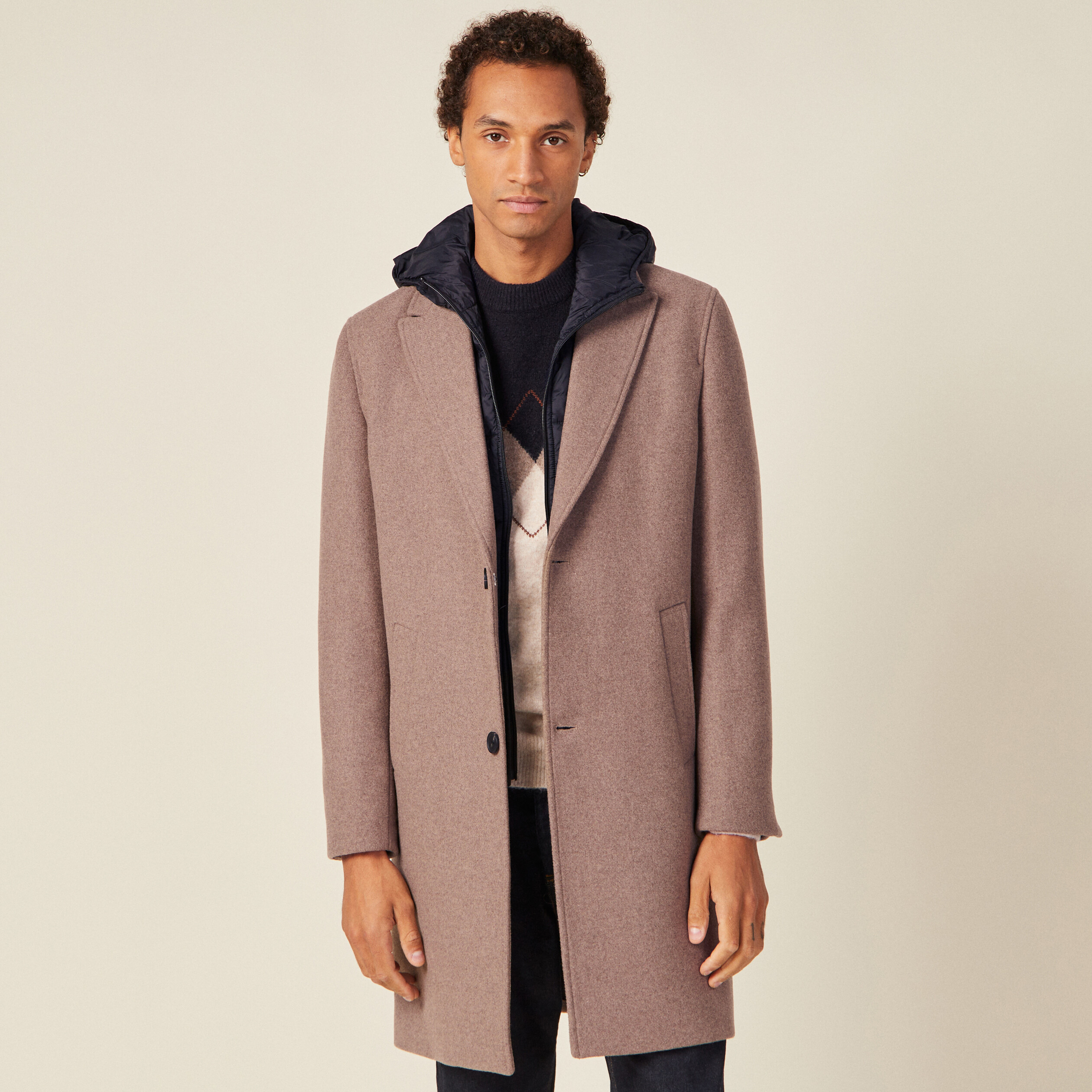 Manteau capuche on sale homme