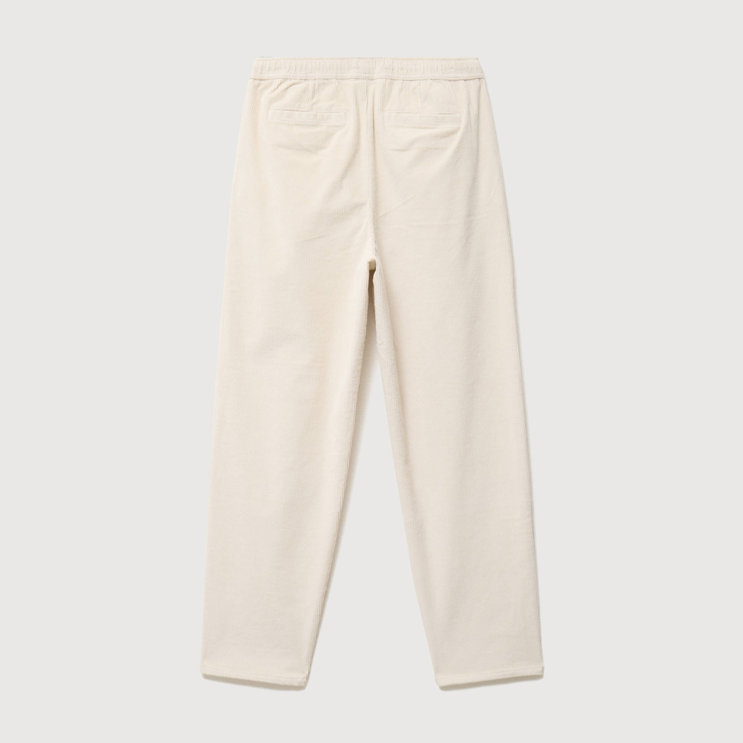 Pantalon large en velours ecru homme