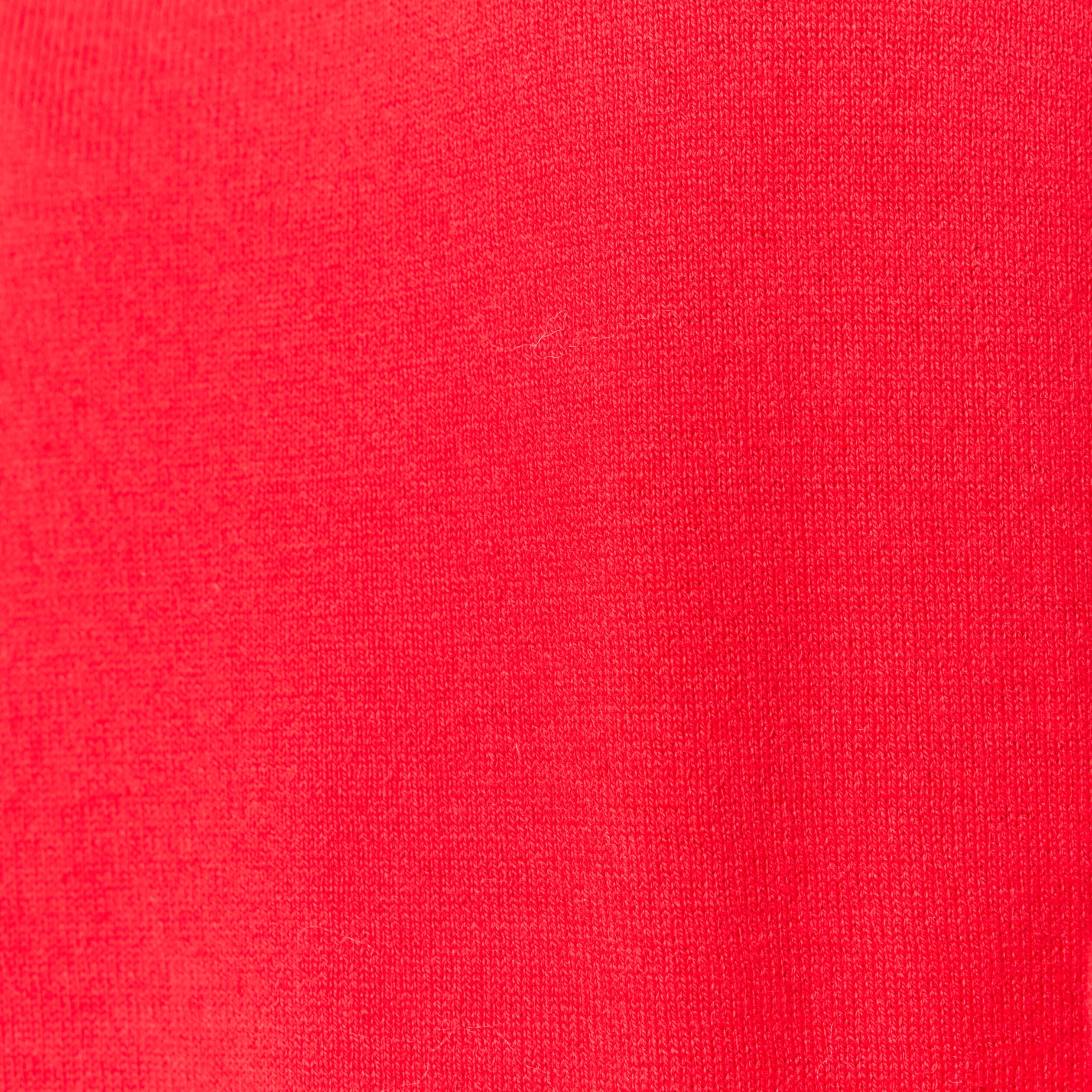 Pull manches longues rouge fonc&eacute; femme
