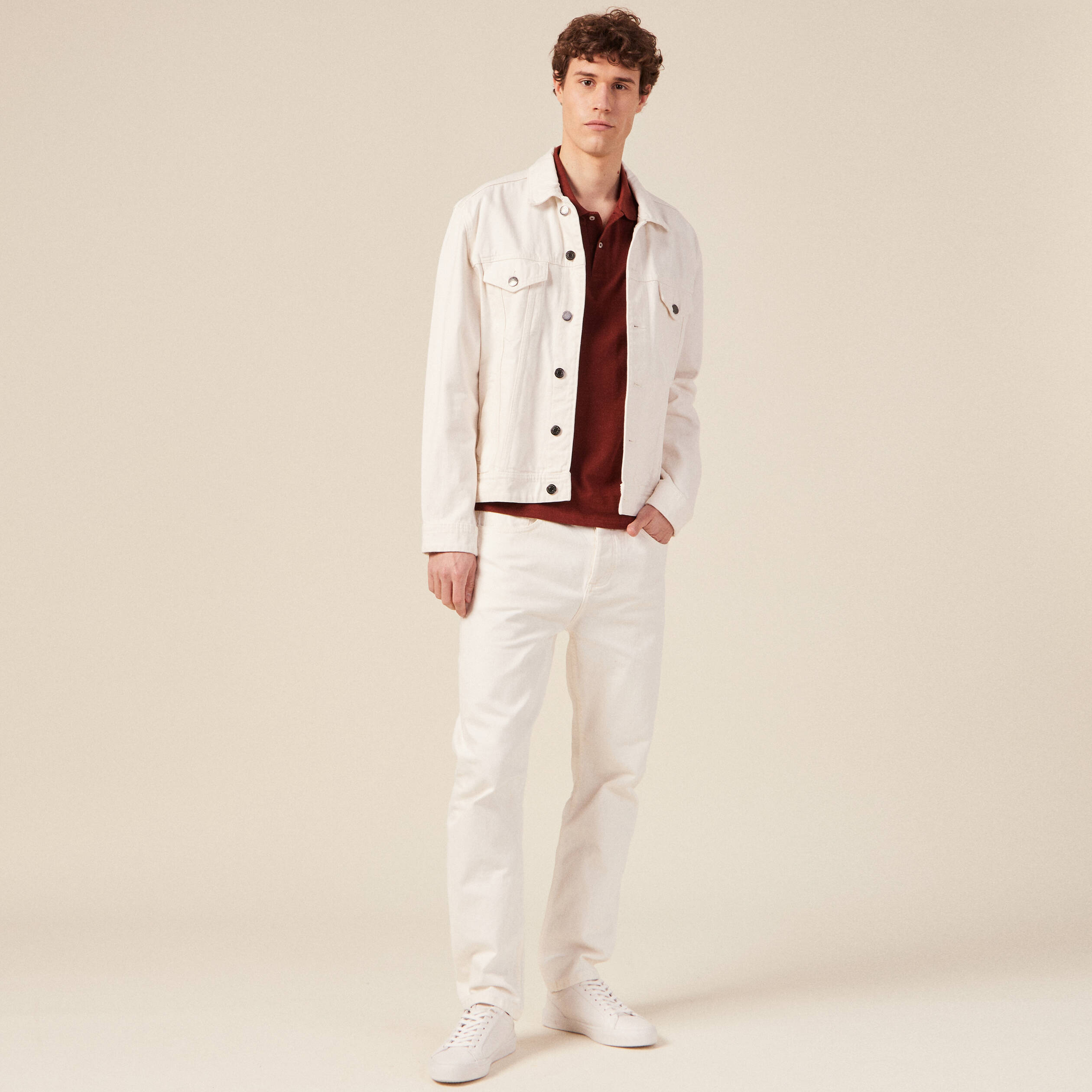 polo eco responsable marron cognac homme Polo éco-responsable marron cognac homme