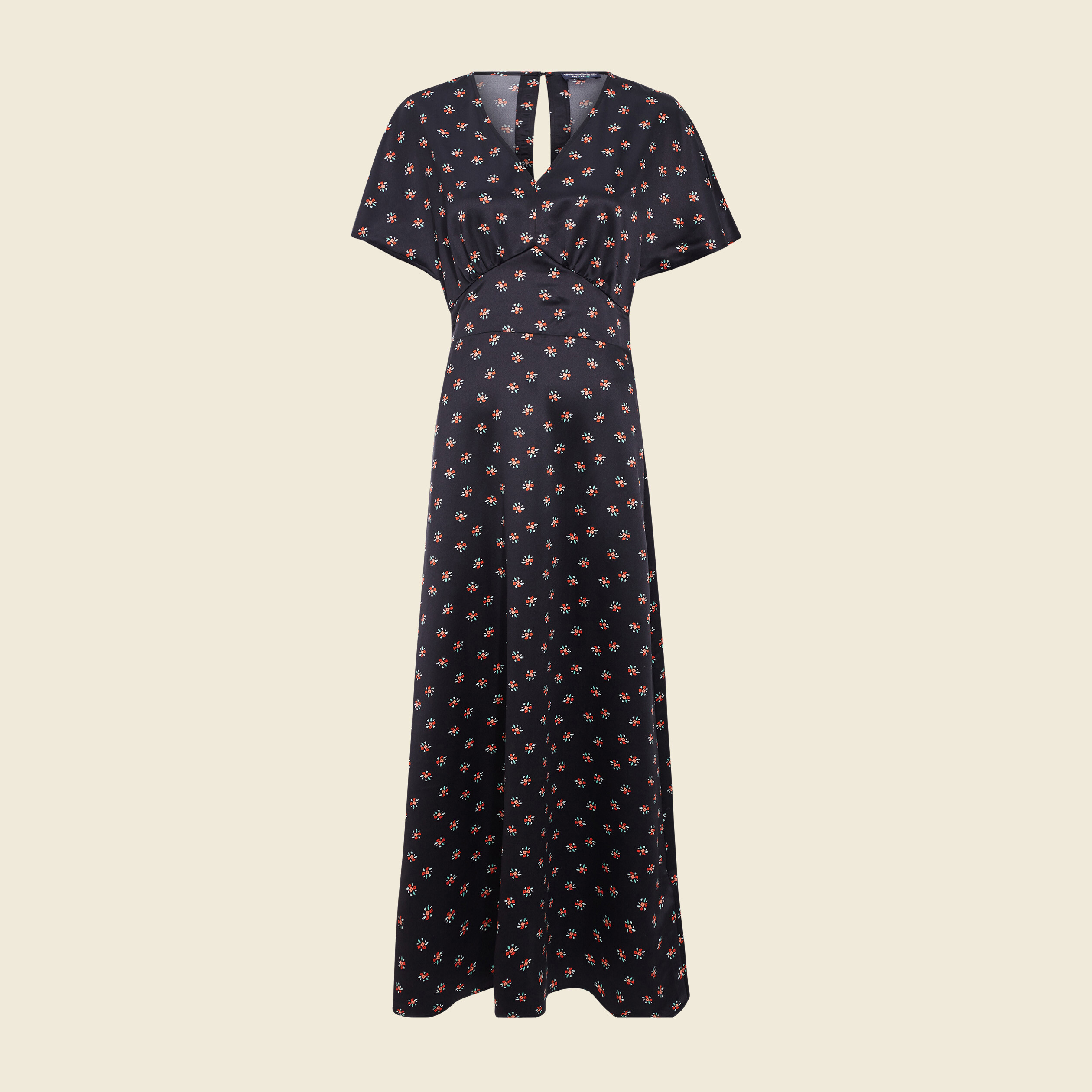 Robe plissée à manches courtes noir femme