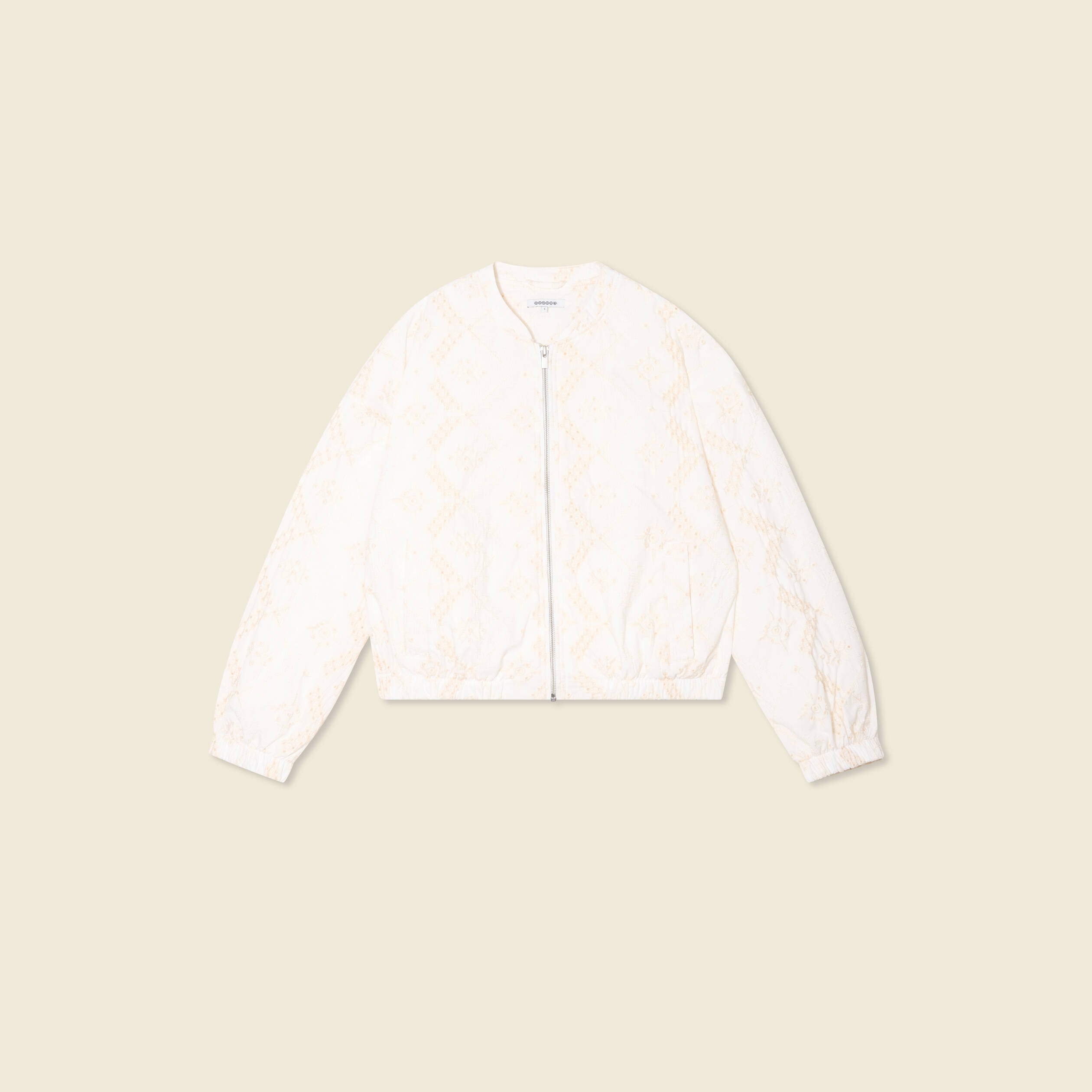 Veste broderie anglaise ecru femme