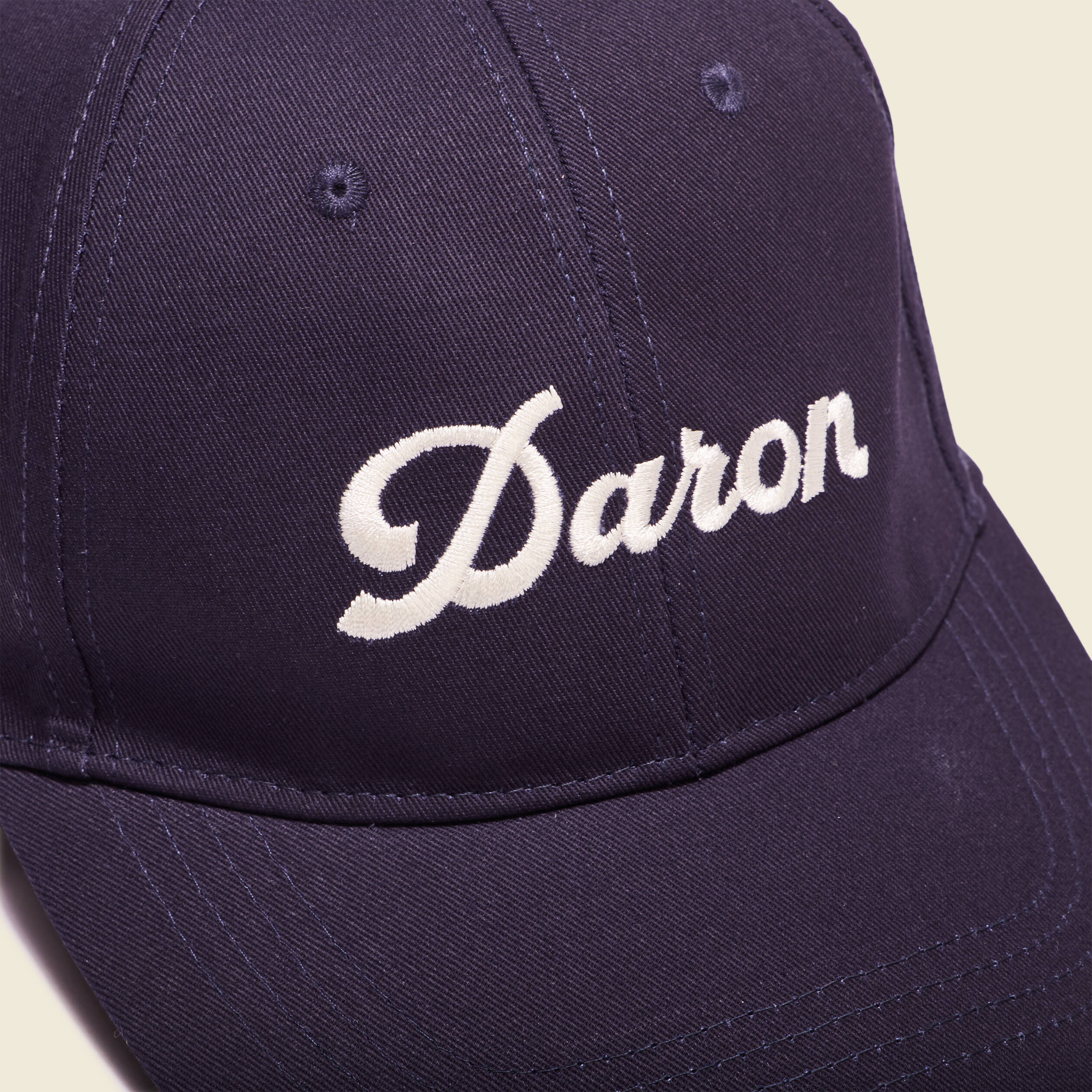 Casquette brodée bleu marine homme