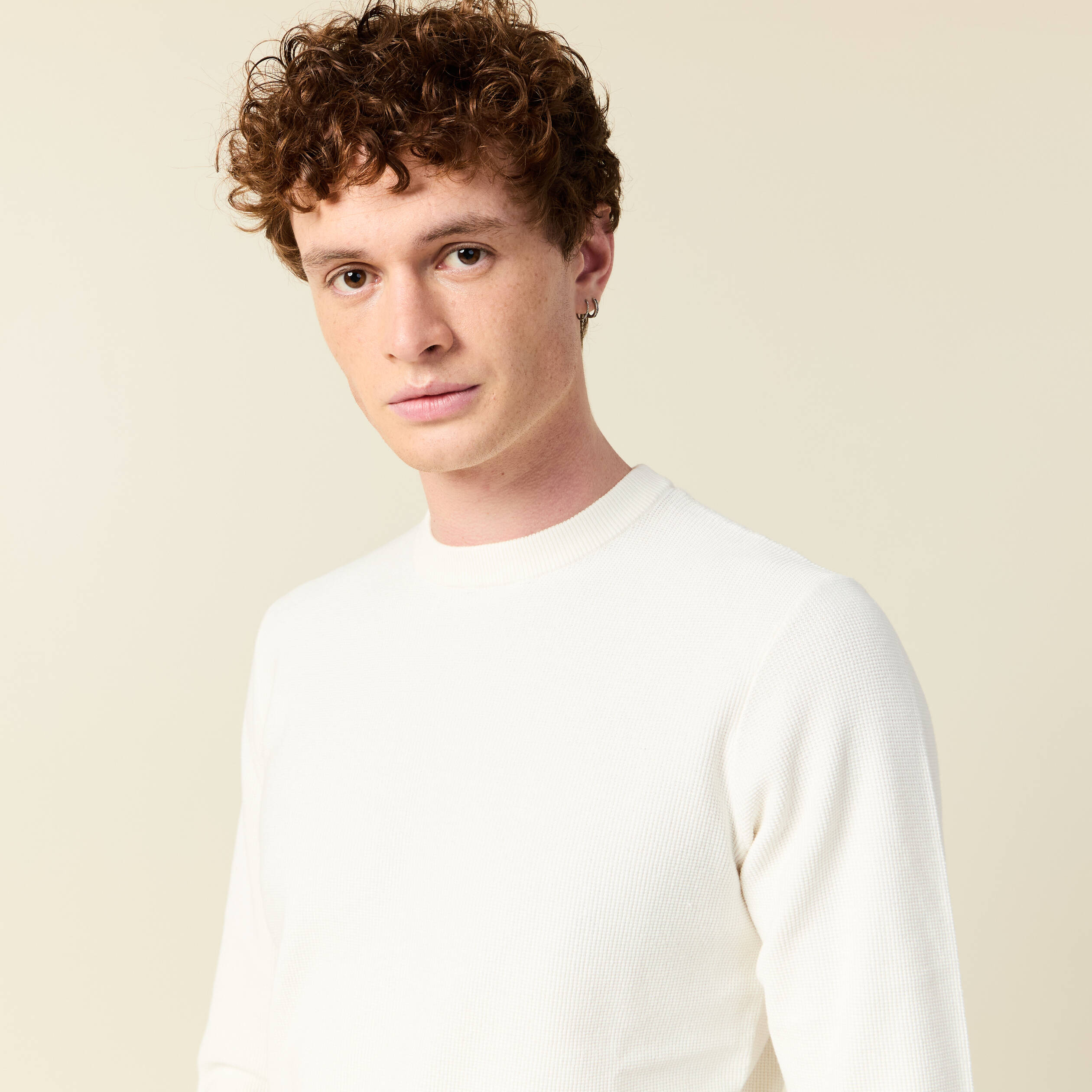 pull eco responsable ecru homme Pull éco-responsable ecru homme