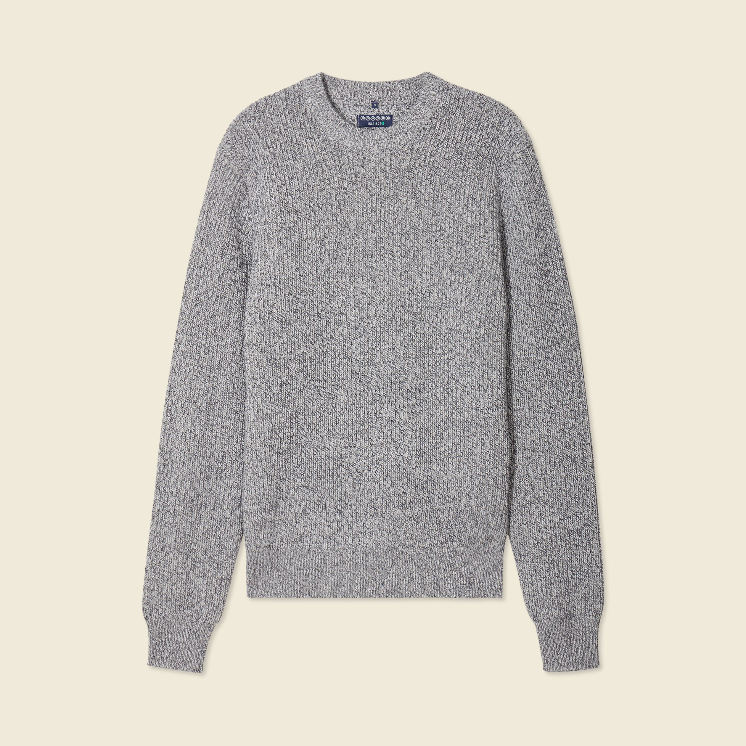 Pull camionneur jacquard manches longues gris foncé homme | La Halle