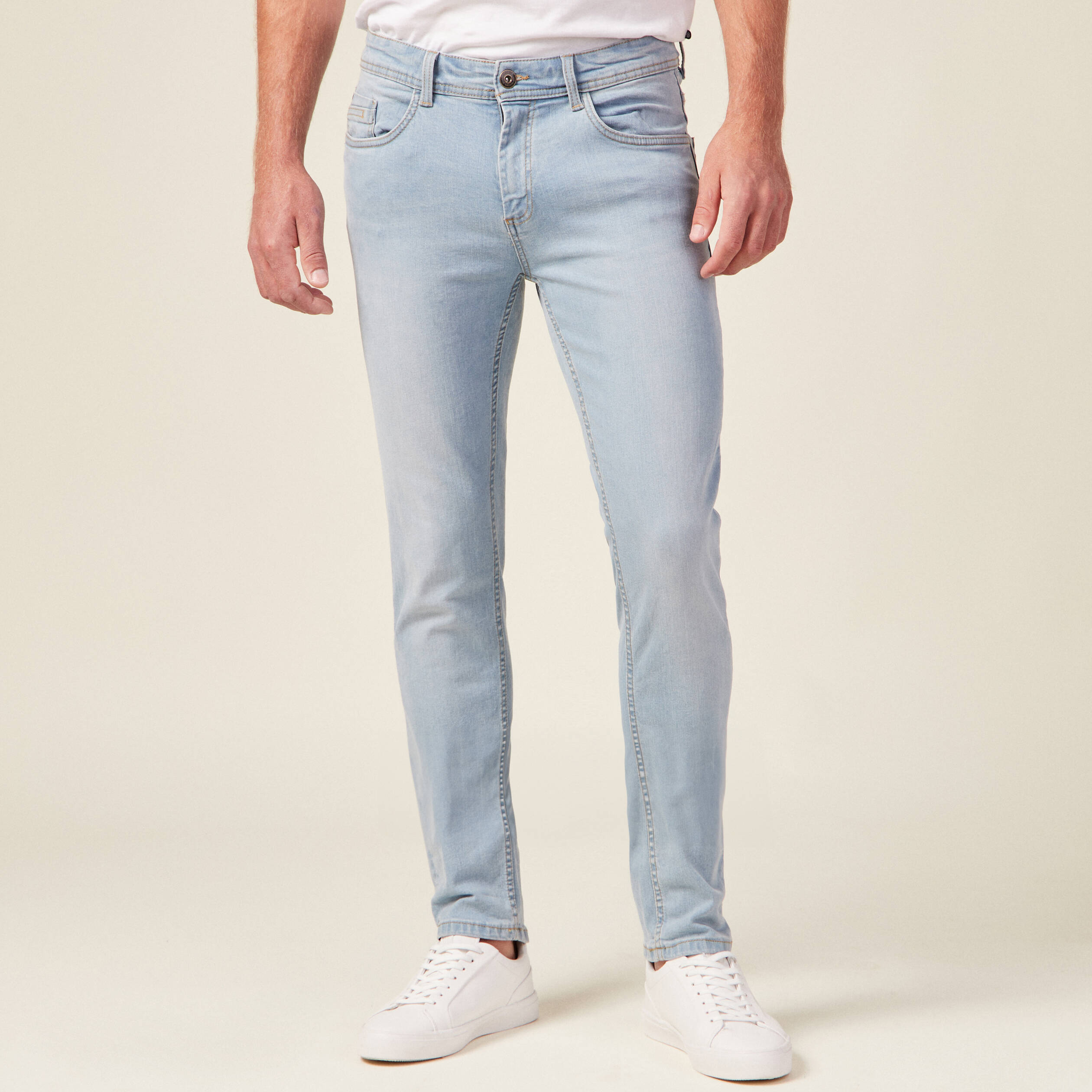jeans slim eco responsable denim bleach homme Jeans slim éco-responsable denim bleach homme
