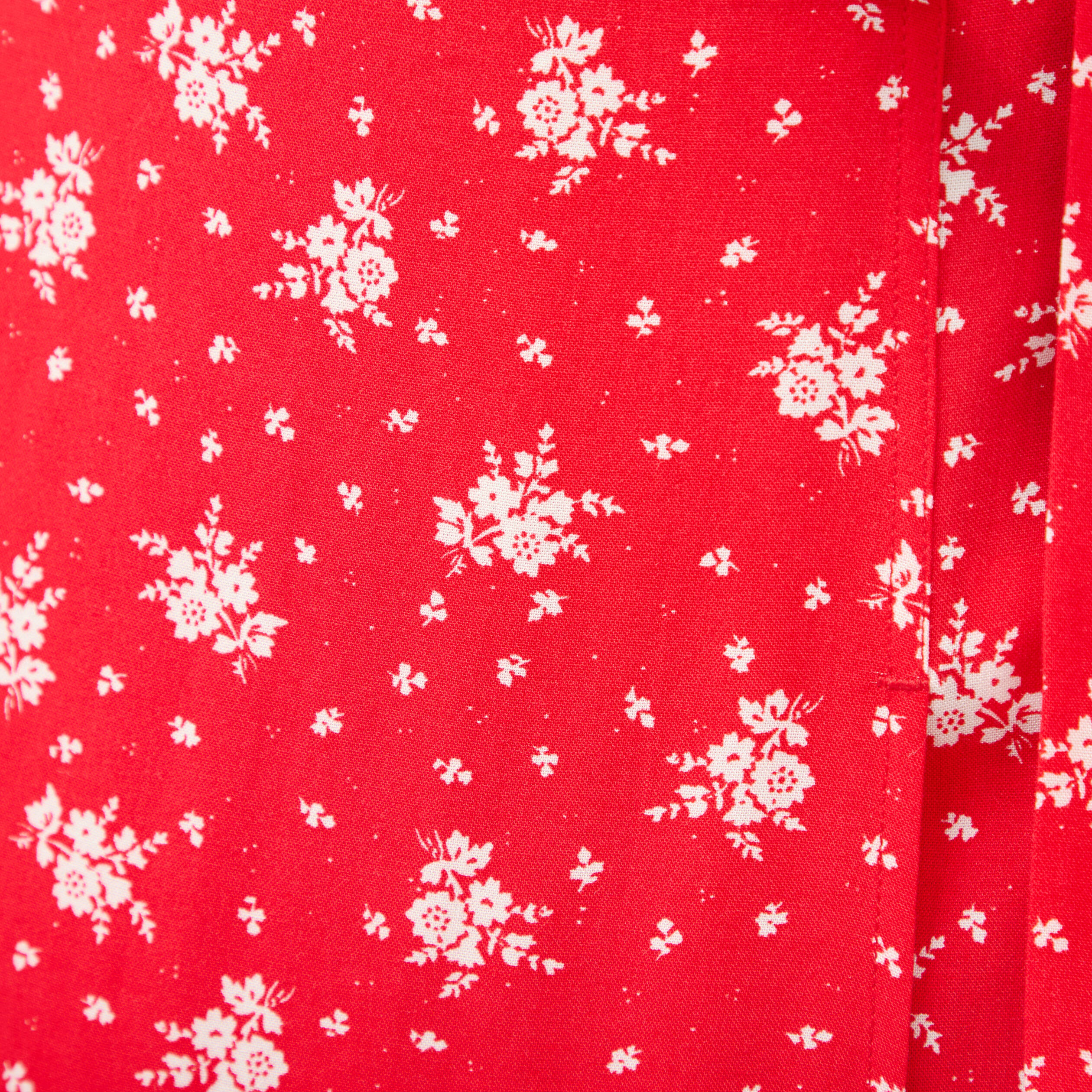 Jupe fluide rouge femme