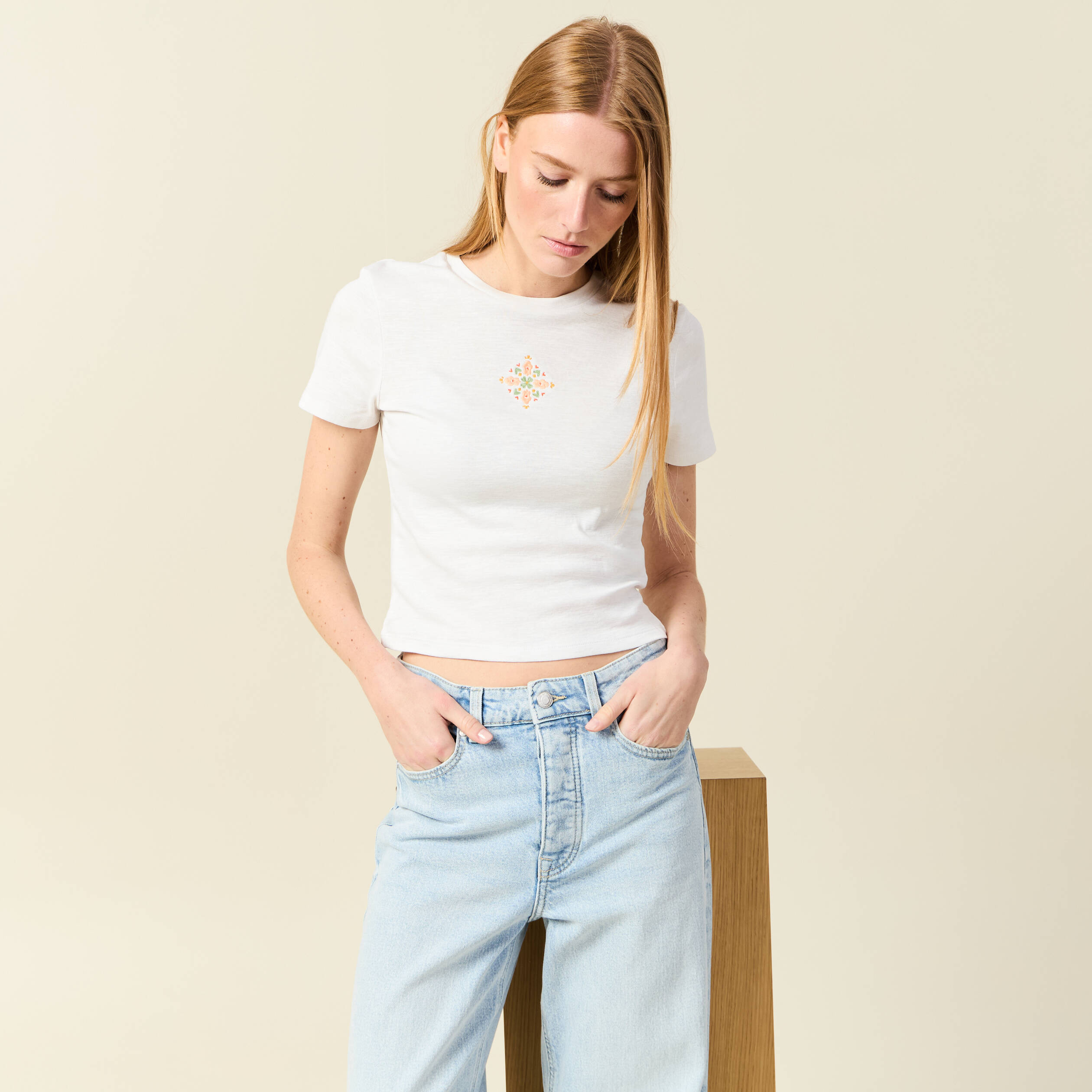 t shirt eco responsable ivoire femme T-shirt éco-responsable ivoire femme