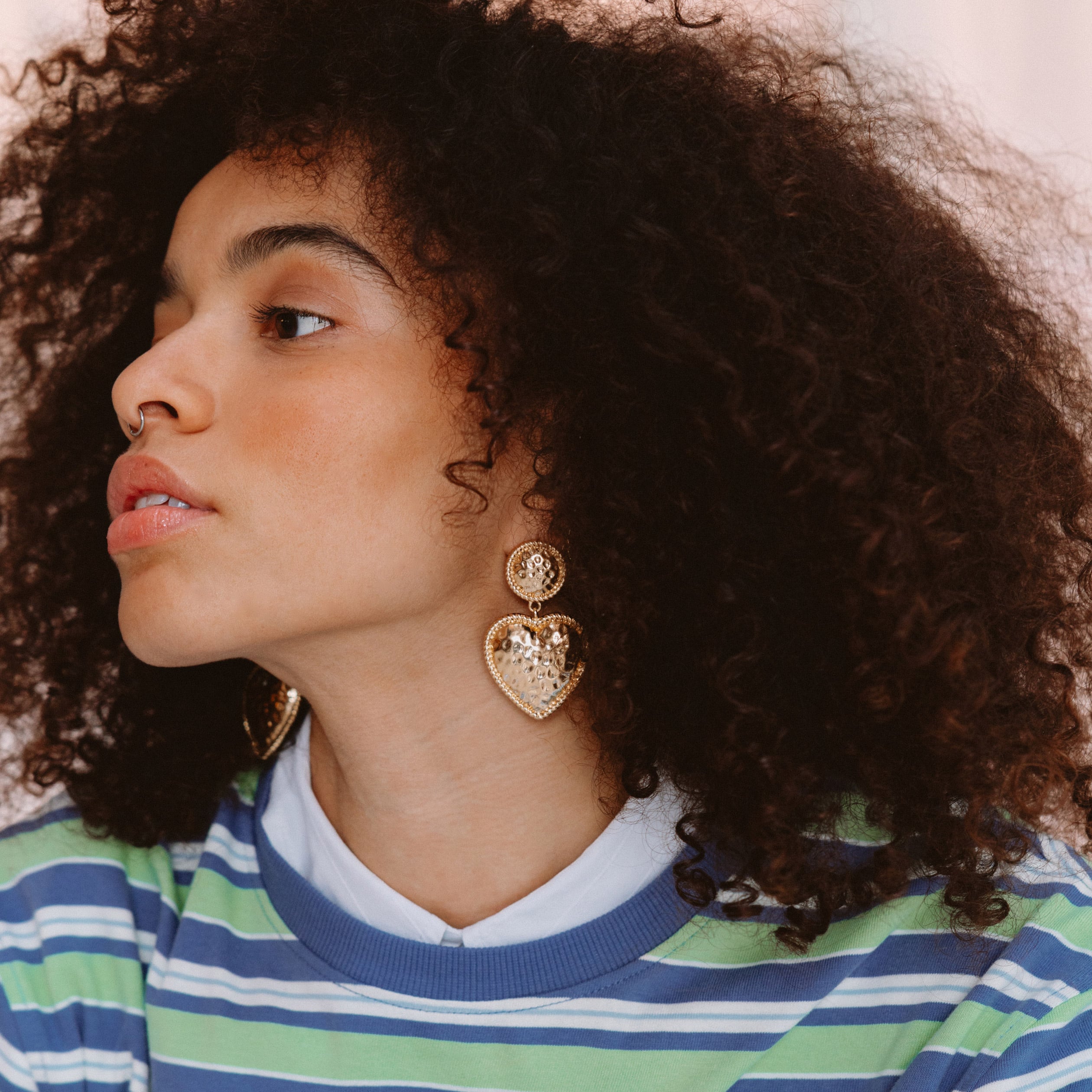 Boucles d'oreilles couleur or femme