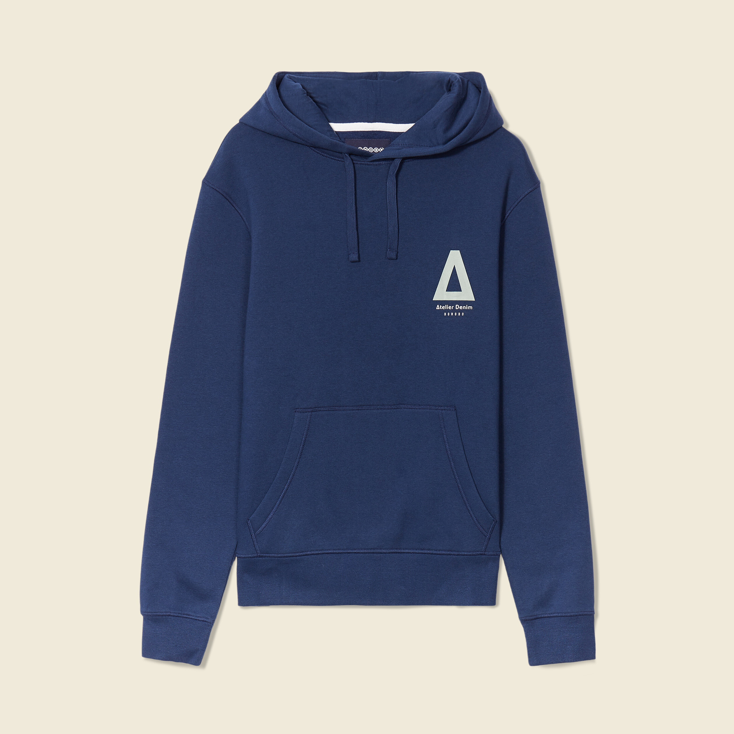 Sweat à capuche Logo, Bleu foncé