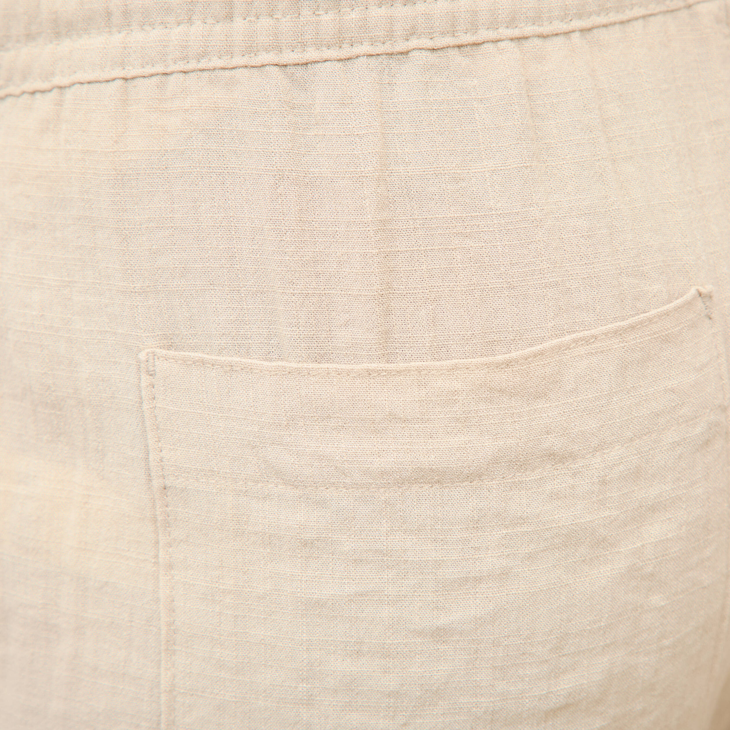 Pantalon taille standard bas resserr&eacute; beige femme